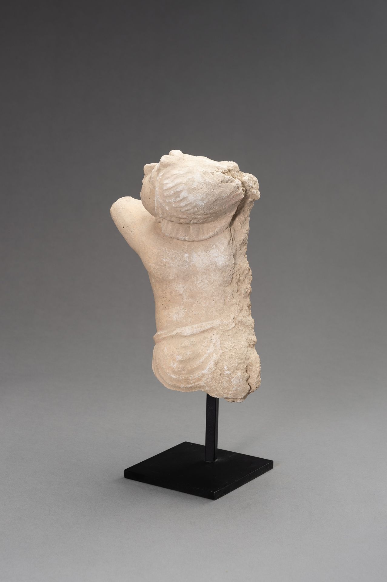 A STUCCO TORSO OF A MALE ADORANT, GANDHARA - Image 8 of 12