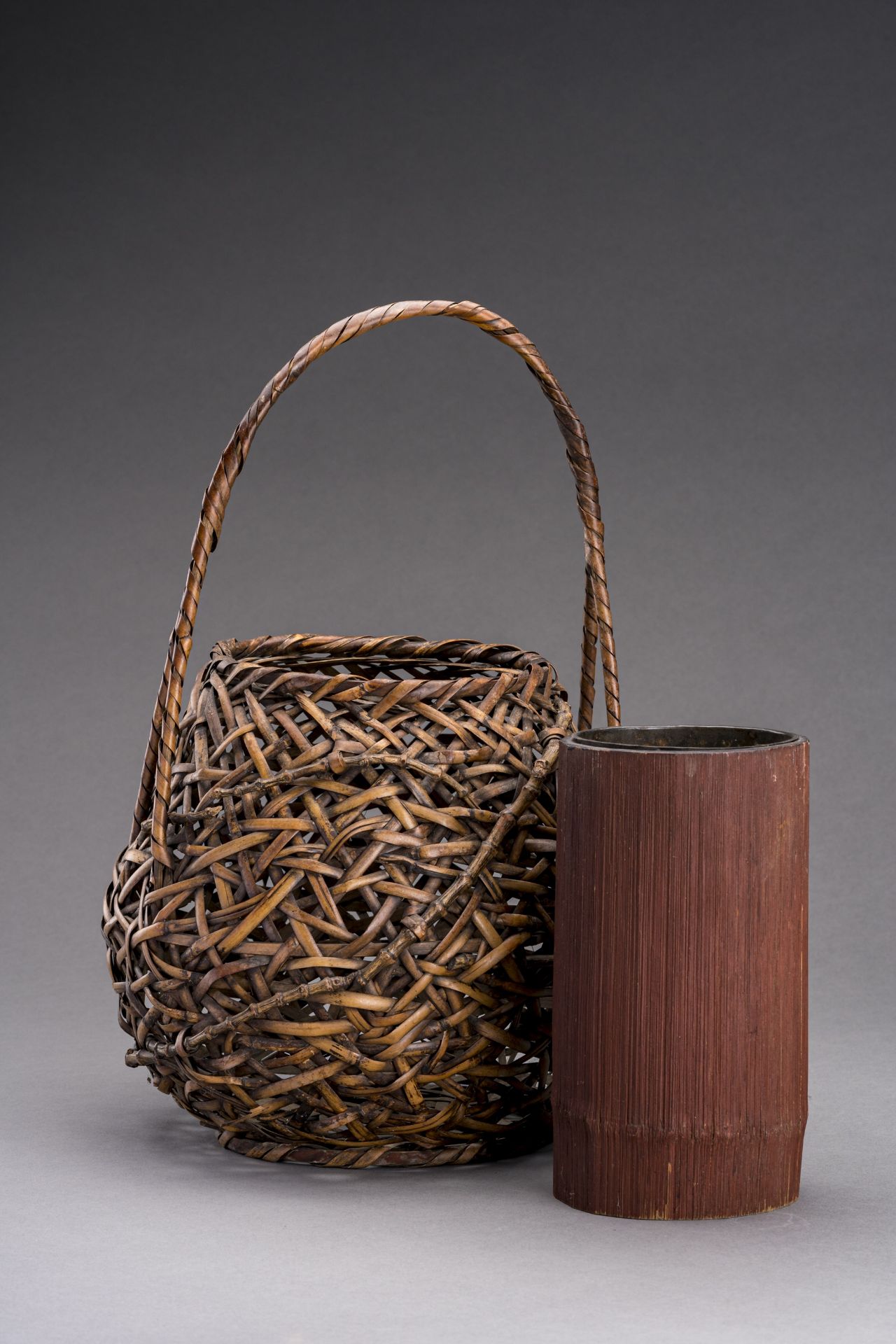 A HANAKAGO, 'IKEBANA' BAMBOO BASKET FOR FLOWER ARRANGEMENTS - Bild 2 aus 7