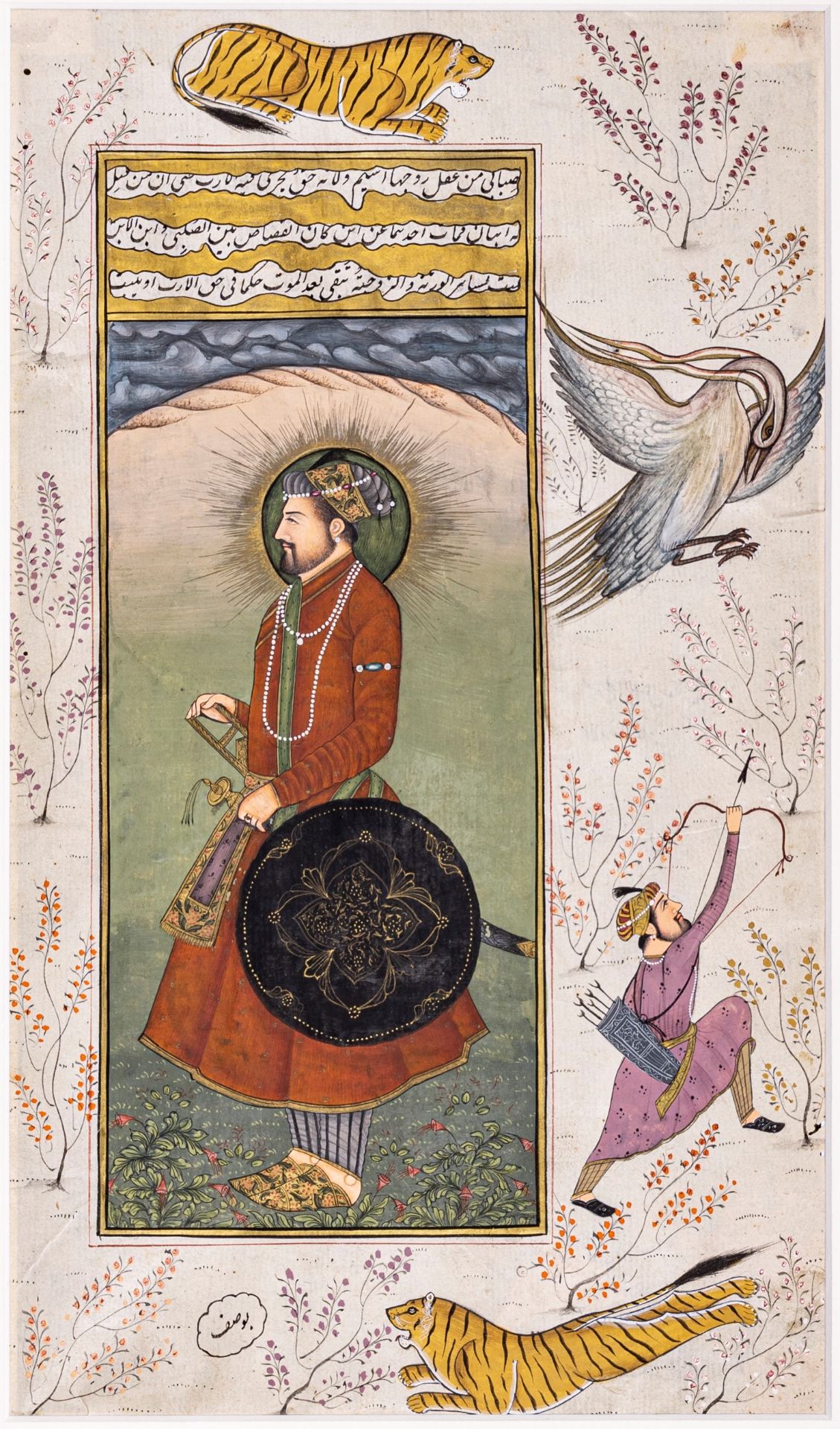 A MUGHAL MANUSCRIPT PAGE, LATE 19th CENTURY