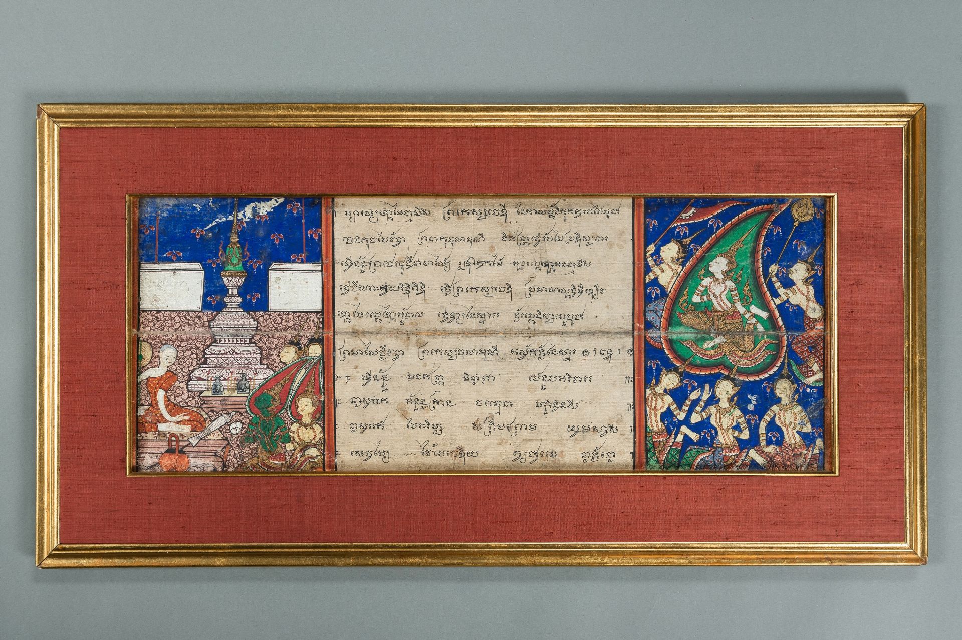 TWO ILLUSTRATED 'PHRA MALAI' MANUSCRIPT LEAVES, 19TH CENTURY - Bild 2 aus 17