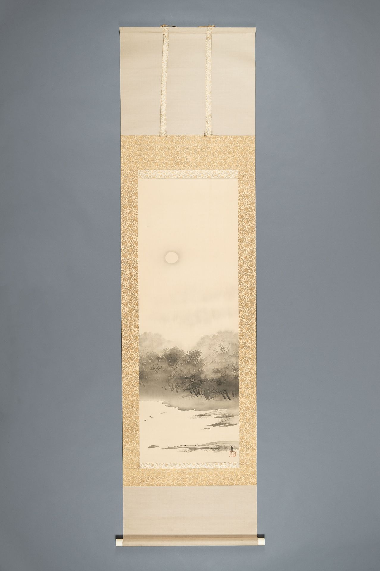 HASHIMOTO GAHO (1835-1908): A SCROLL PAINTING OF A LANDSCAPE - Bild 2 aus 15