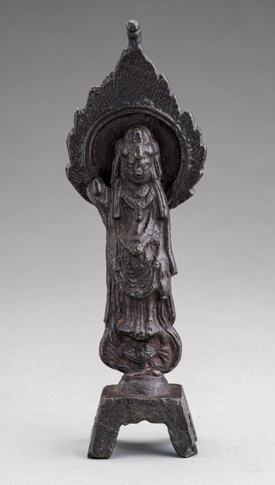 A WEI DYNASTY BRONZE FIGURE OF GUANYIN