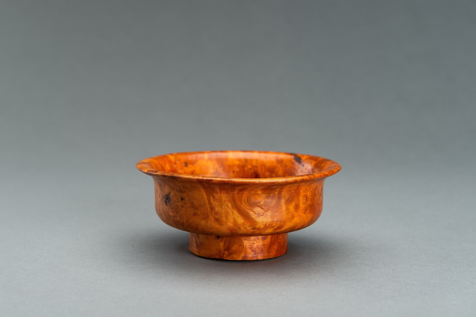 A LOT WITH FOUR TIBETAN ROOT WOOD CUPS - Image 6 of 13