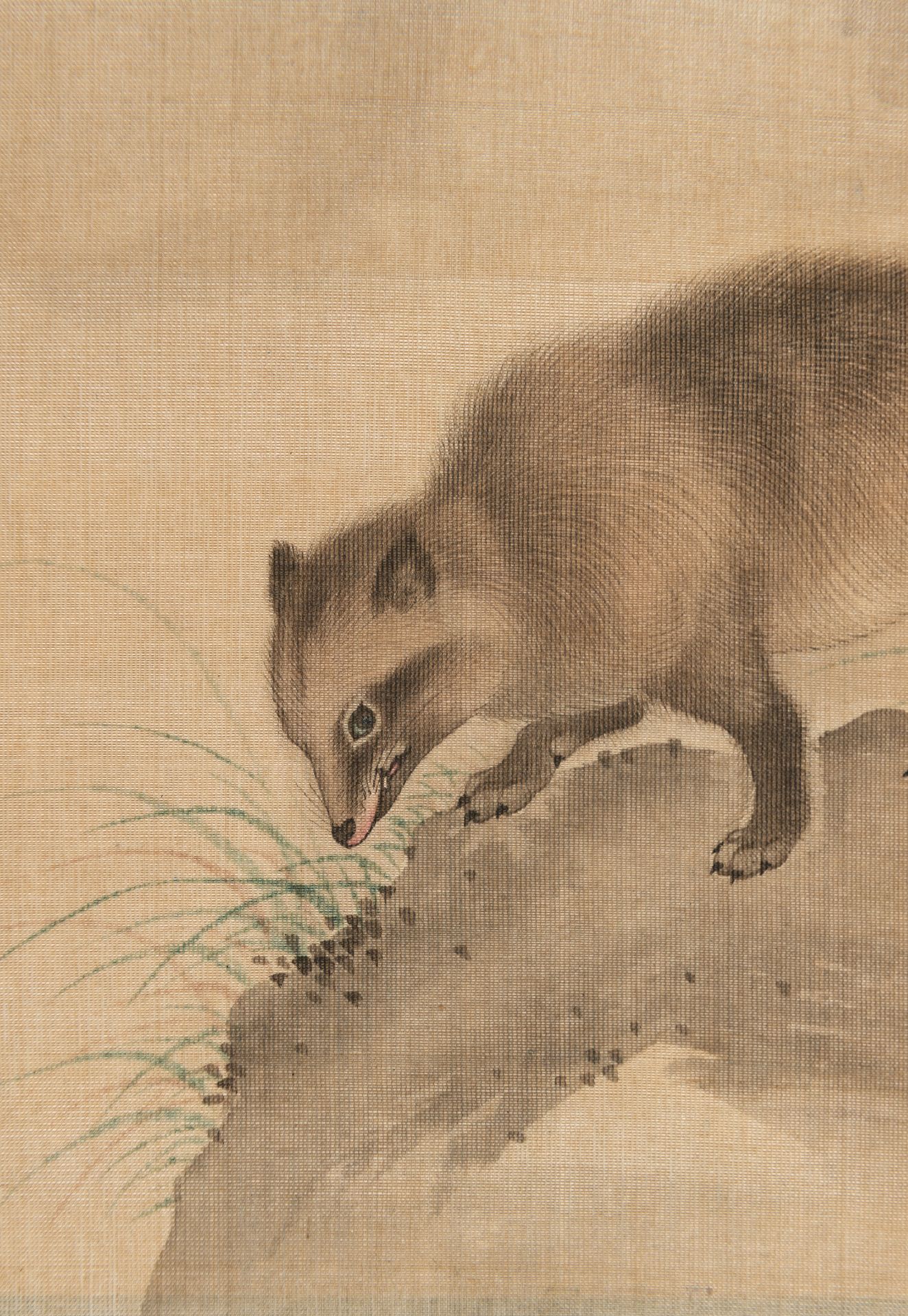 KAMATA GANSEN: A RARE SET OF FOUR FINE JAPANESE SILK PAINTINGS FROM AN ALBUM - Bild 16 aus 24