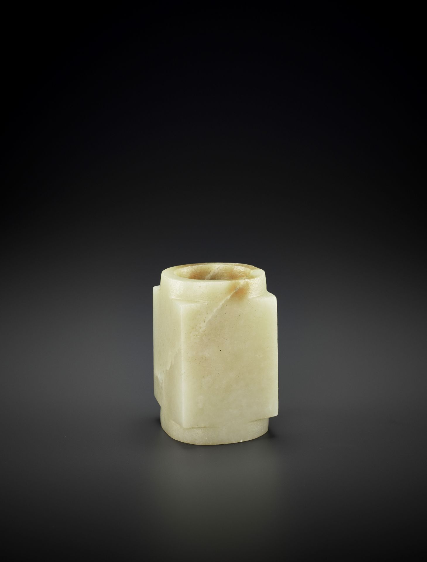 A SMALL WHITE JADE CONG, QIJIA - Image 9 of 13