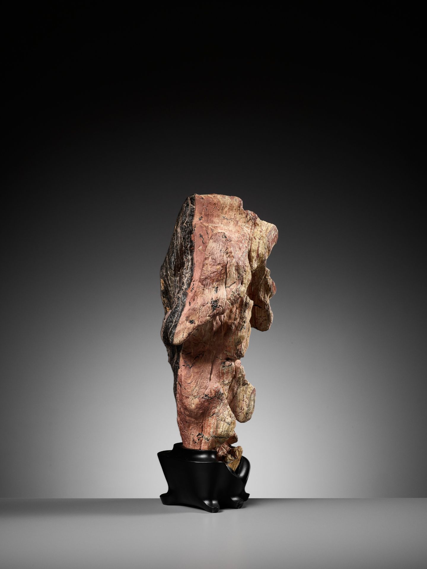 A LARGE SCHOLAR'S ROCK, SEDIMENTARY STONE, QING DYNASTY - Image 10 of 12