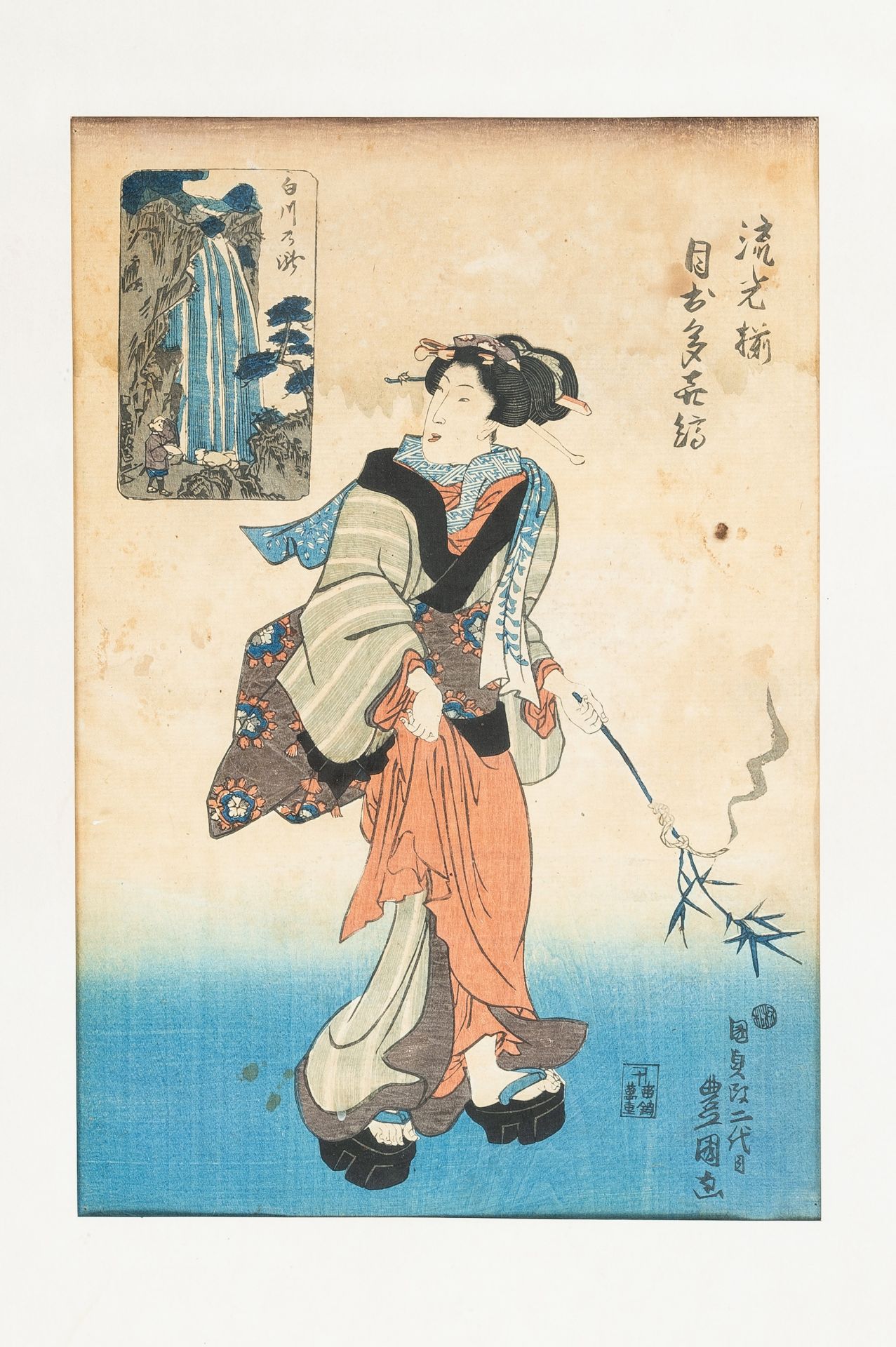 A LOT WITH SIX JAPANESE COLOR WOODBLOCK PRINTS - Image 13 of 31