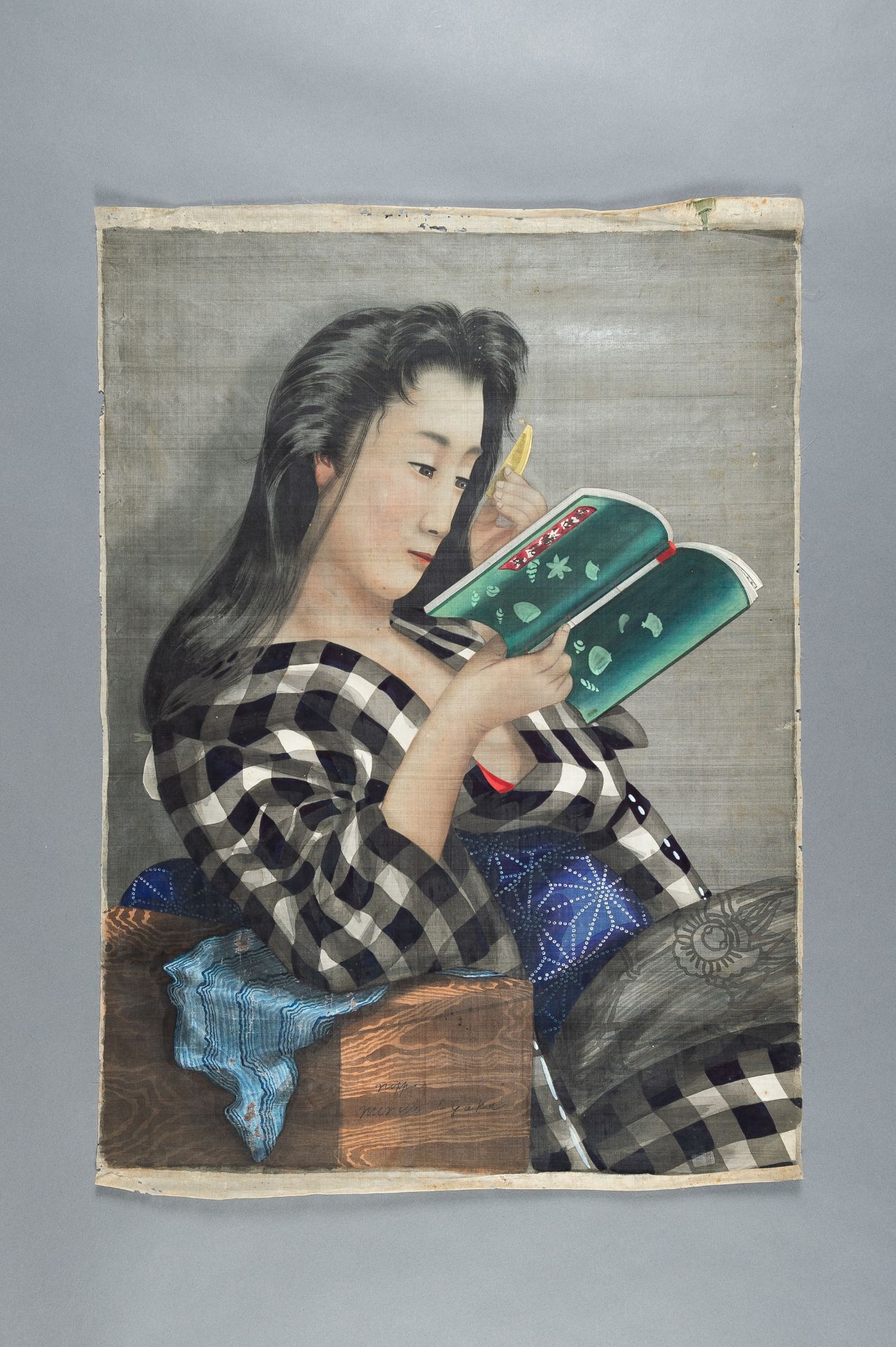 A PORTRAIT OF A LADY READING A BOOK, 1920s - Image 2 of 8