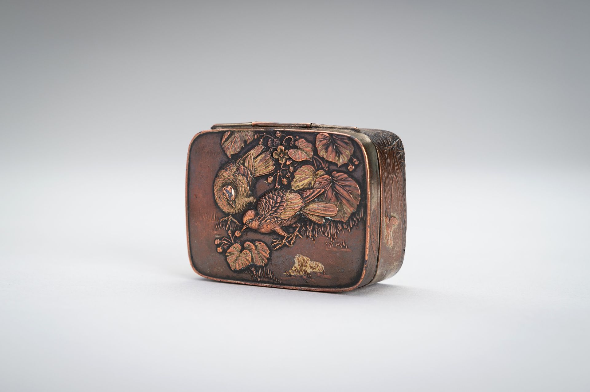 A LOT WITH FIVE SMALL METAL BOXES, MEIJI - Image 10 of 19