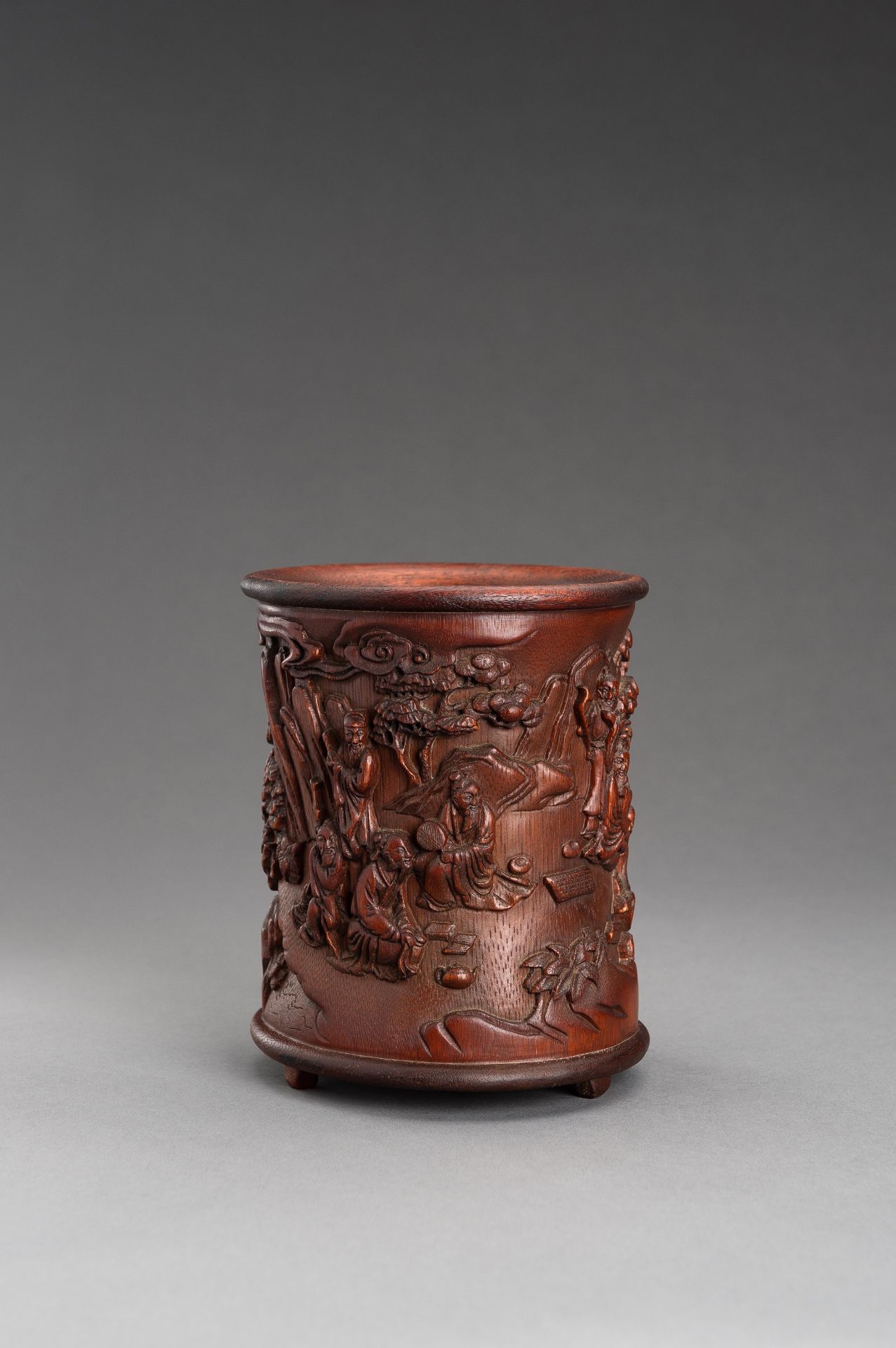 A 'SCHOLARS' BAMBOO BRUSHPOT, BITONG - Image 9 of 12