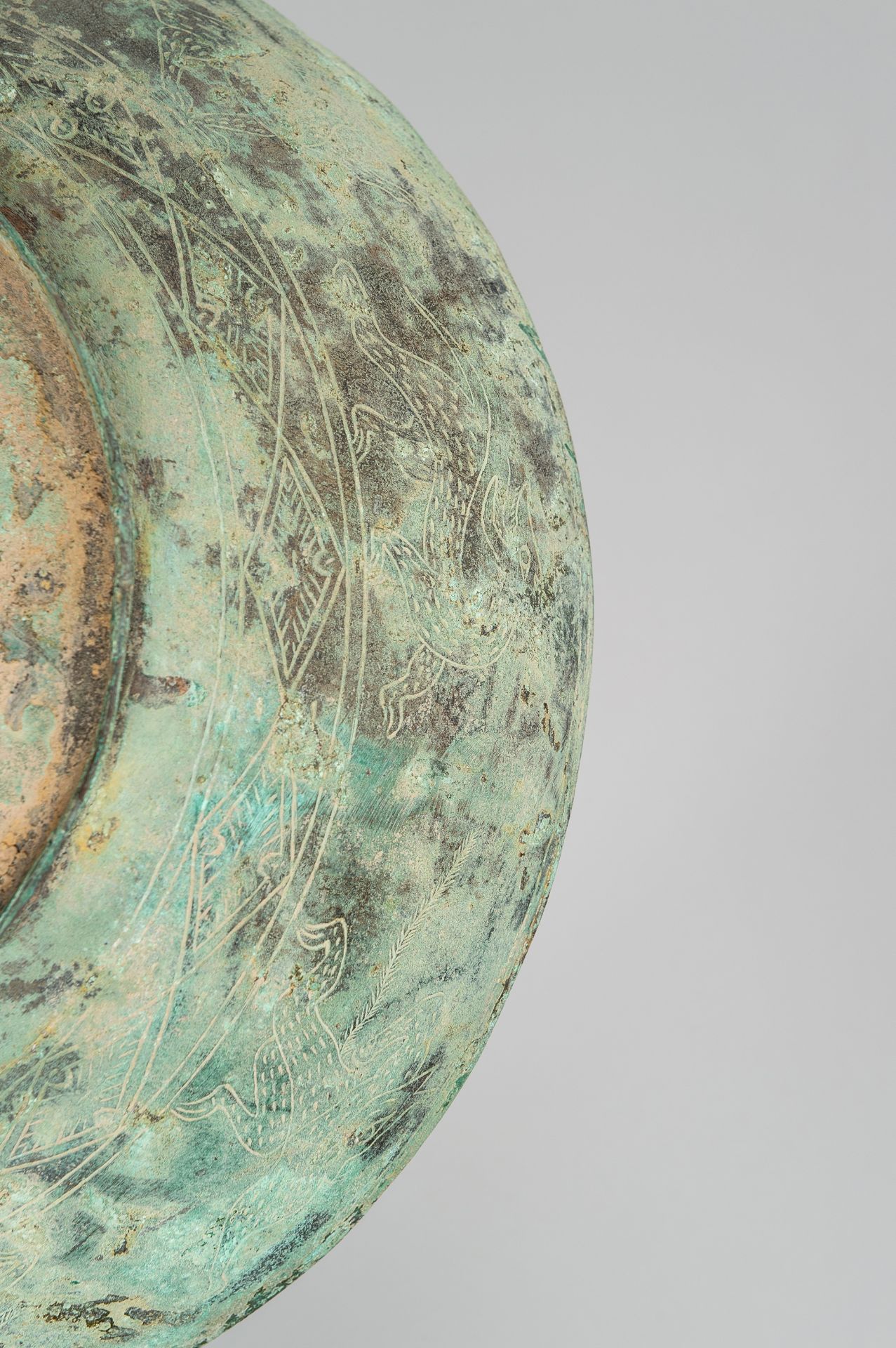 A HAN STYLE BRONZE VESSEL AND COVER - Image 19 of 19