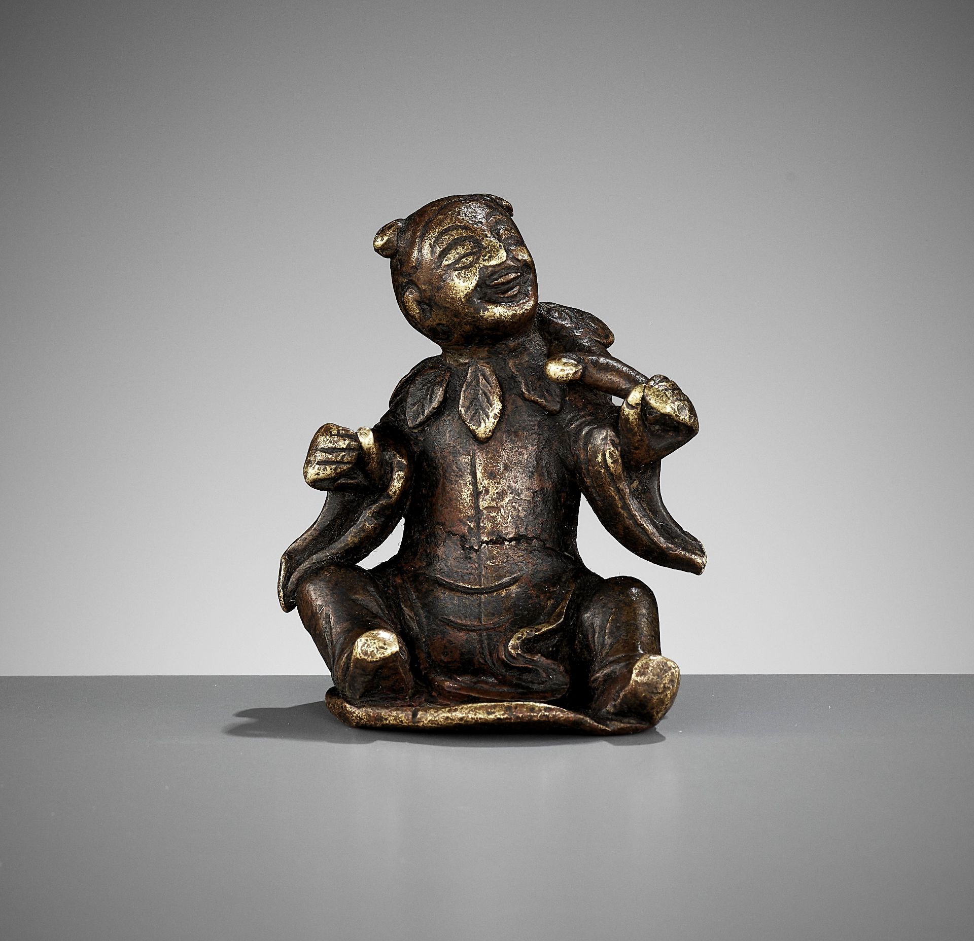 A BRONZE WEIGHT OF AN IMMORTAL, MING DYNASTY