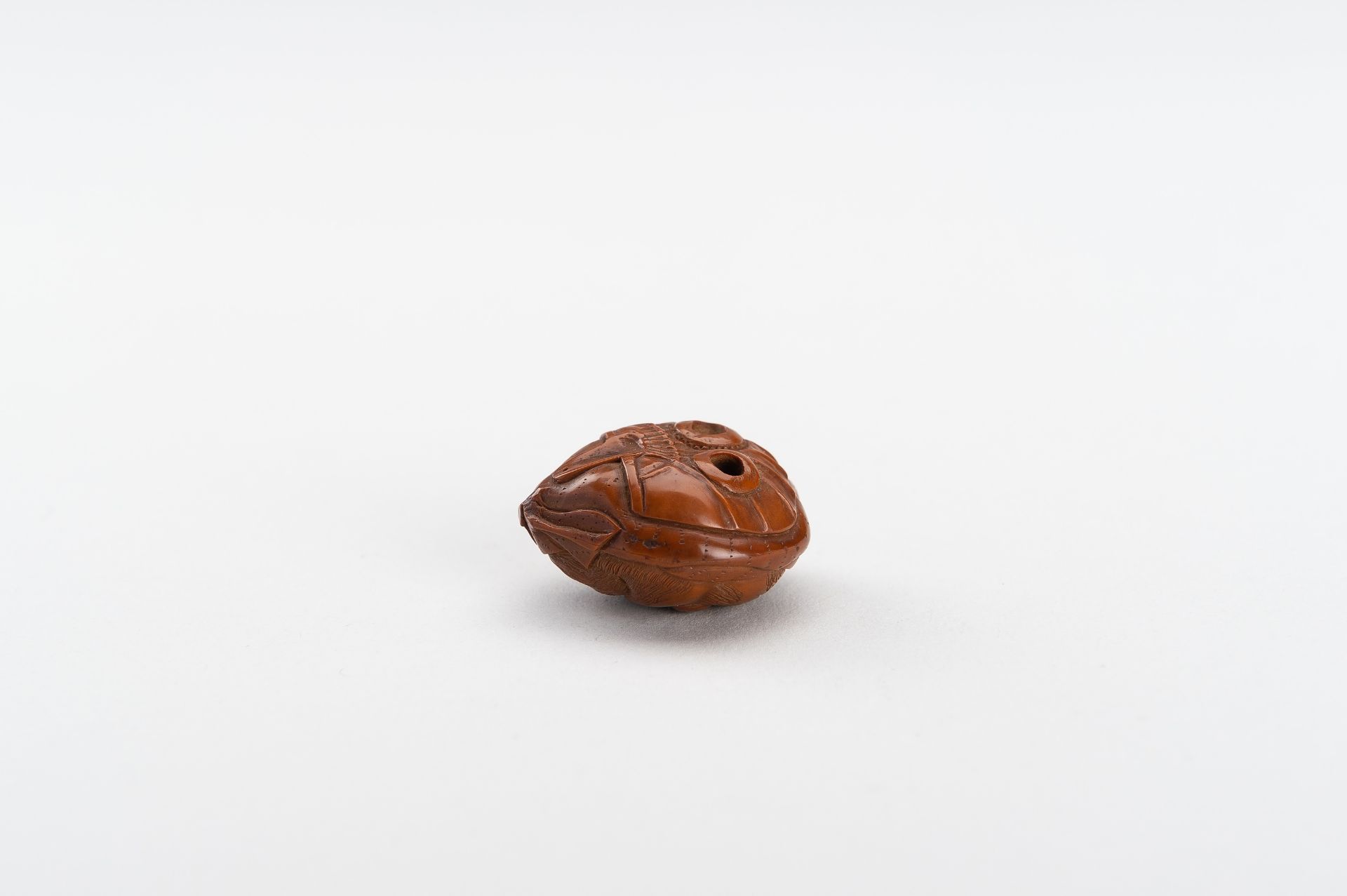 A KURUMI MASK NETSUKE OF HYOTTOKO - Image 3 of 7