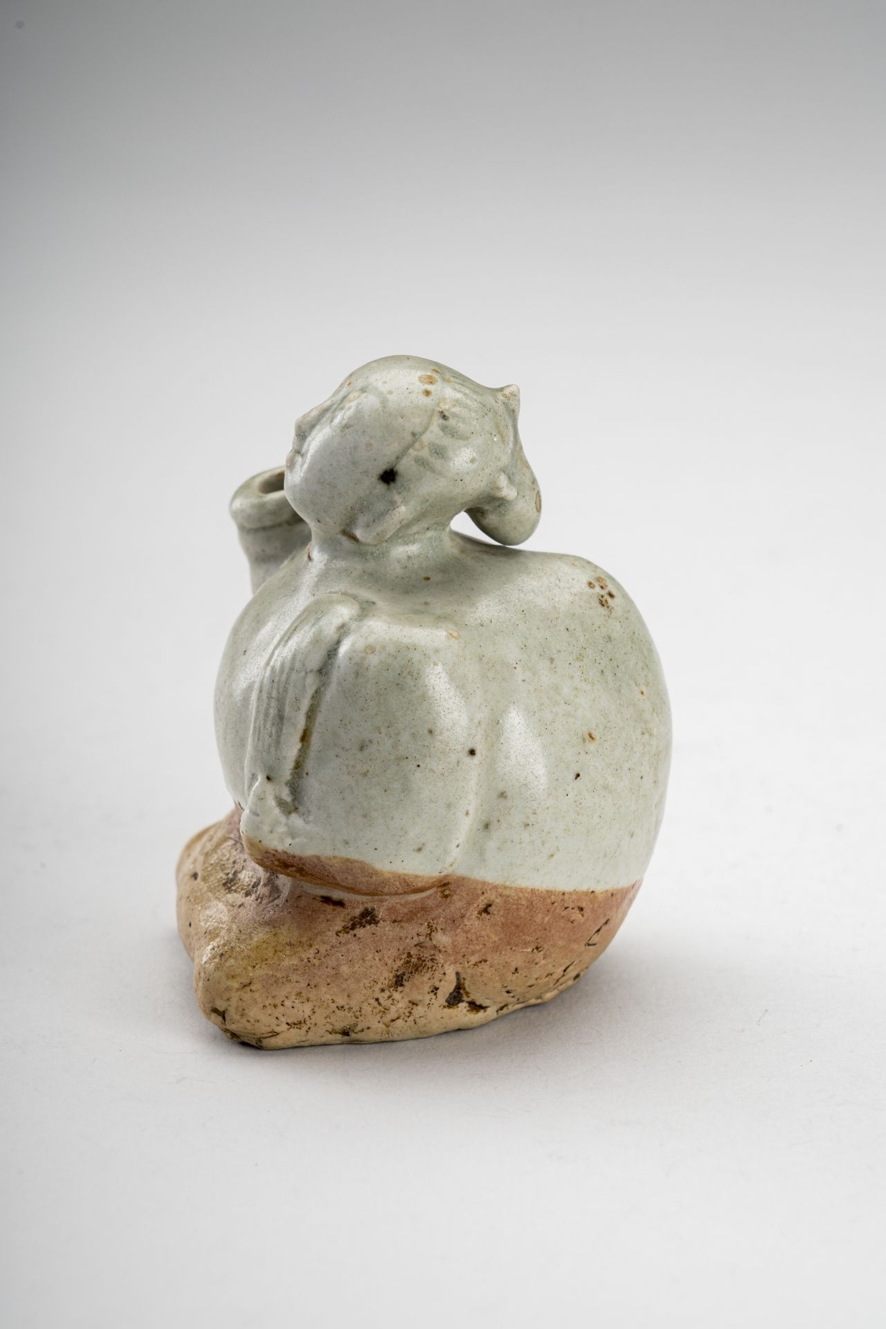 A GLAZED CERAMIC FIGURE, 19th CENTURY - Image 2 of 8