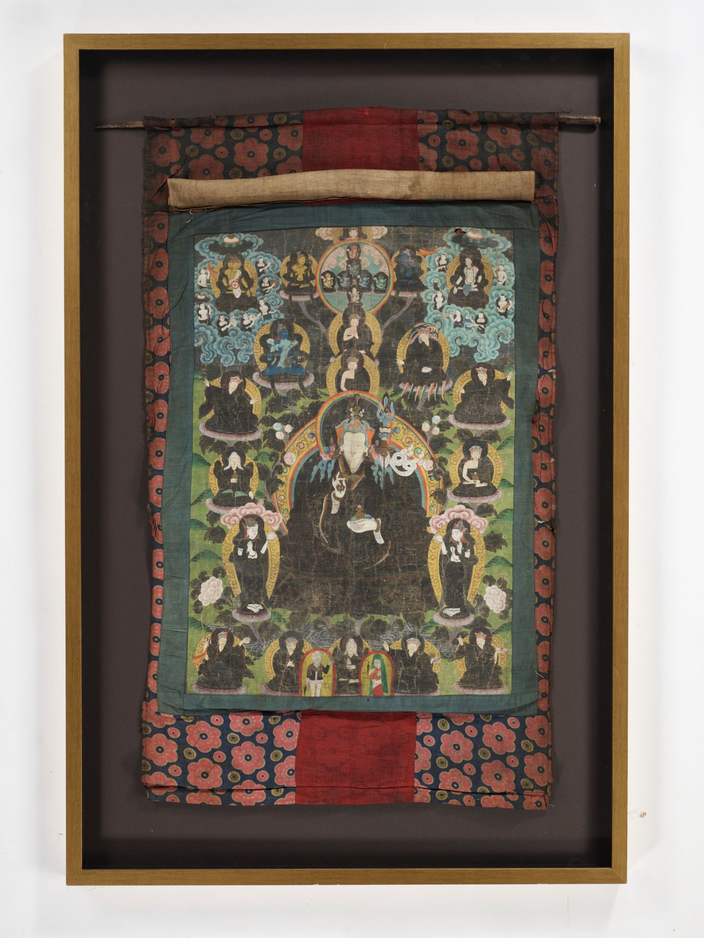 A THANGKA OF PADMASAMBHAVA - Image 3 of 6