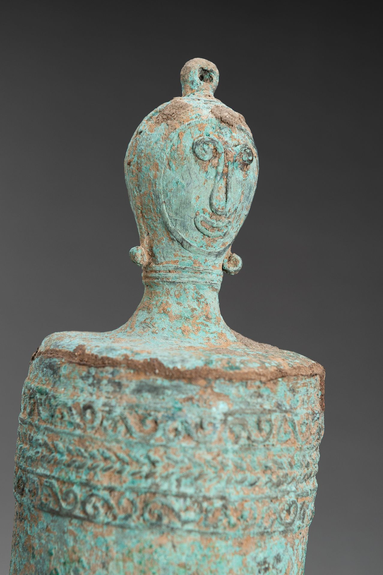 A LIDDED ANTHROPOMORPHIC BRONZE LIME CONTAINER - Image 2 of 14