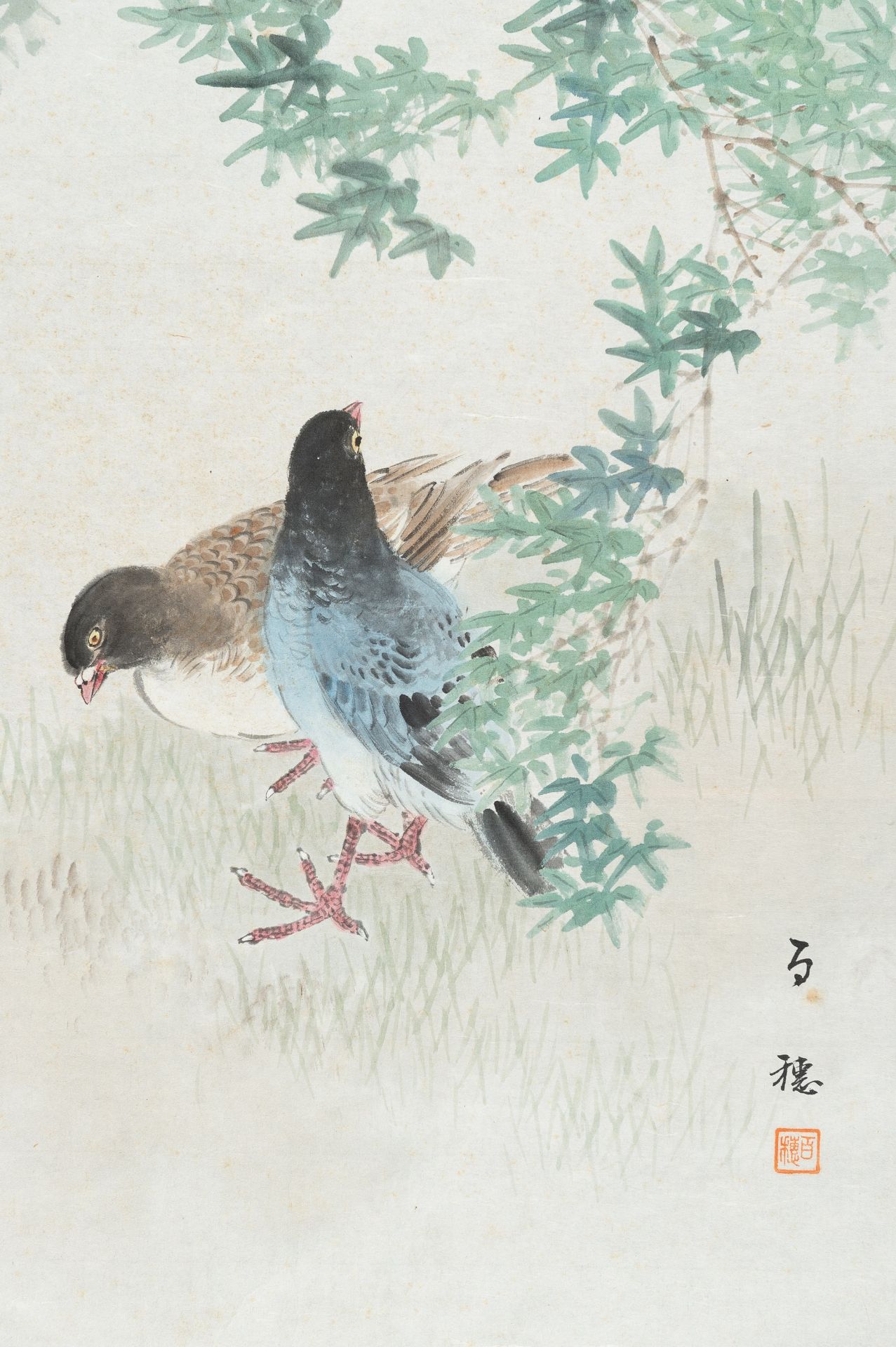 HIRAFUKU HYAKUSUI (1877-1933): TWELWE PAINTINGS OF BIRDS - Bild 61 aus 74