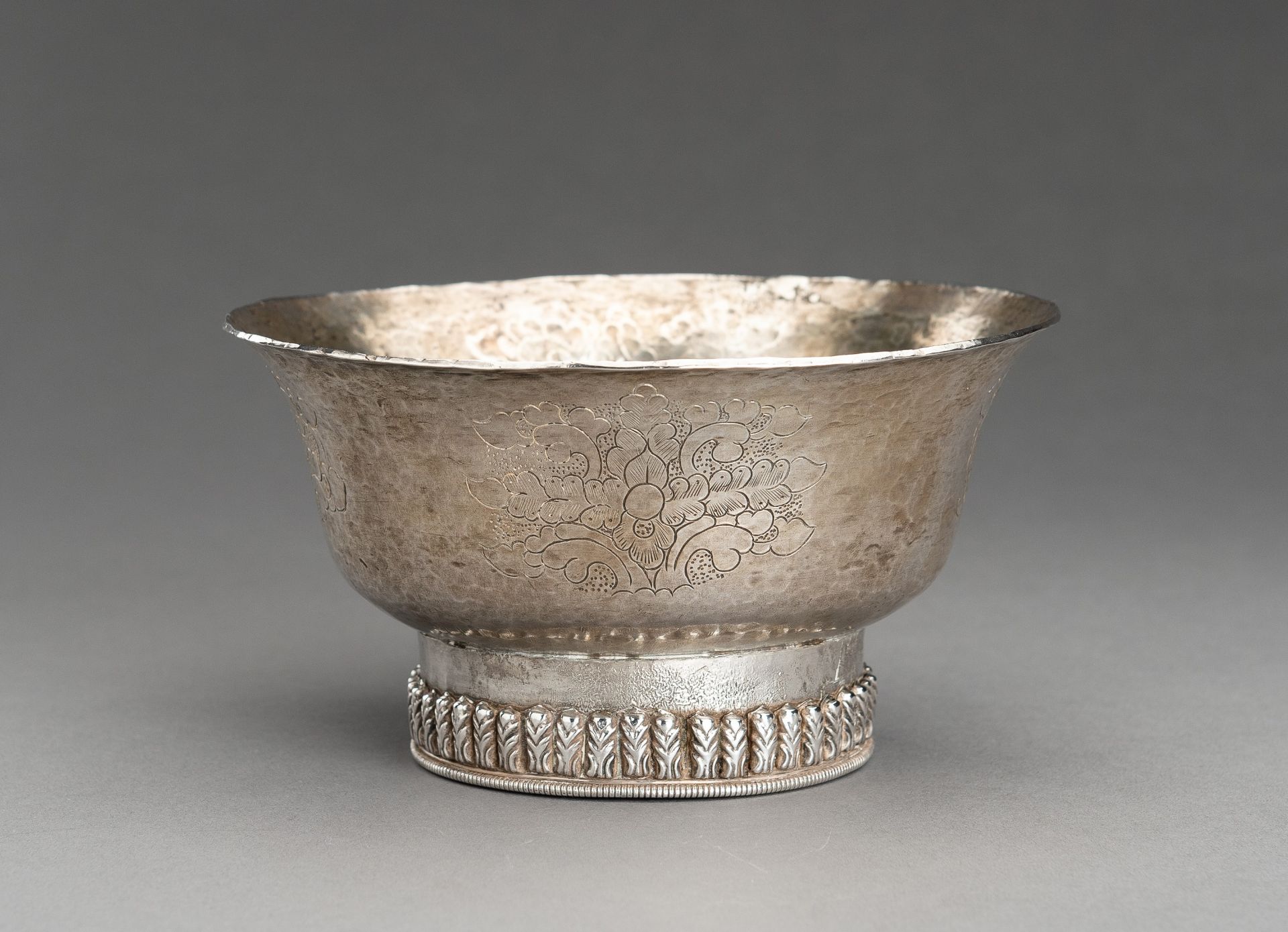 A FINE SILVER RITUAL BOWL, 19th CENTURY