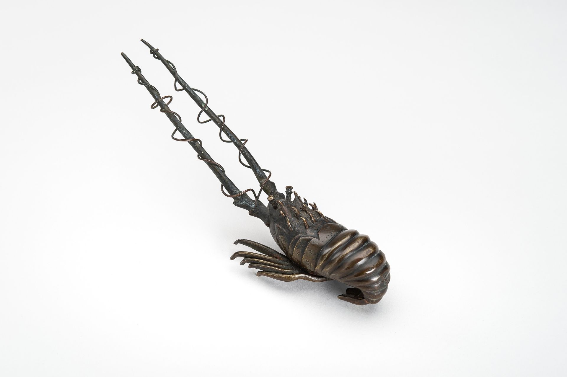 A BRONZE OKIMONO OF A SPINY LOBSTER, MEIJI - Bild 3 aus 13