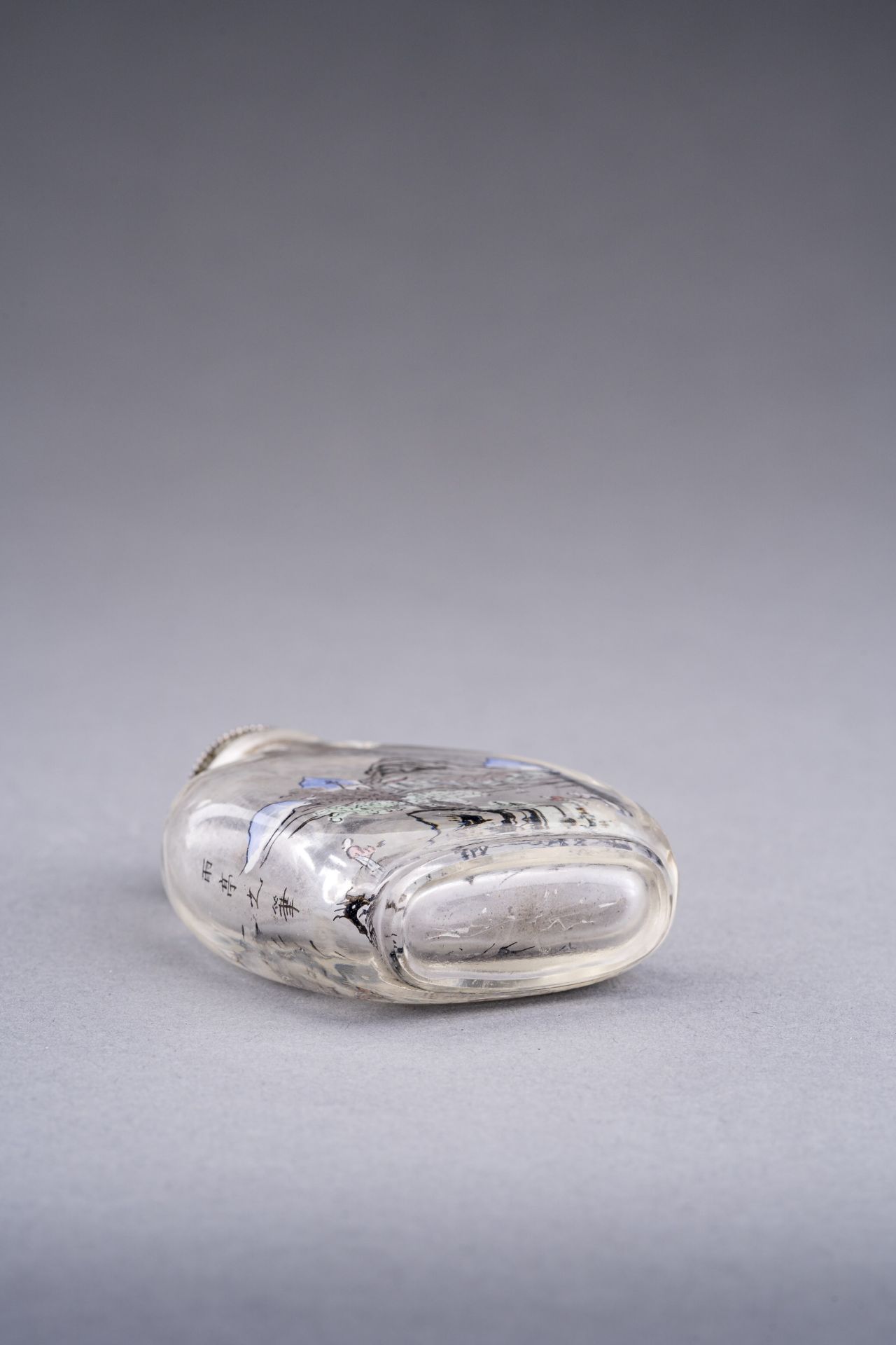 AN INSIDE-PAINTED '' GLASS SNUFF BOTTLE, AFTER YU TING, c. 1920s - Image 8 of 8