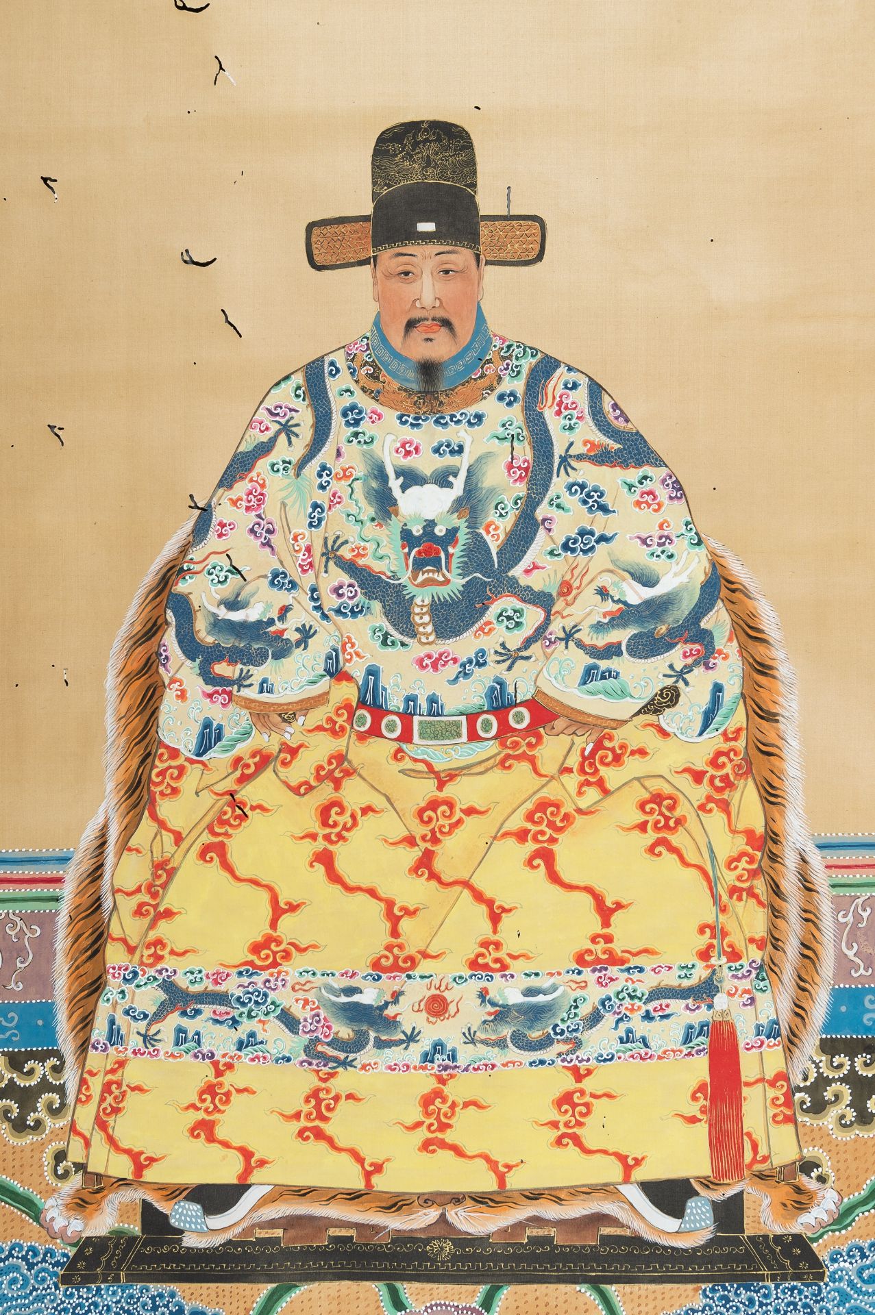 PORTRAIT OF THE EMPEROR HONGWU', QING DYNASTY - Bild 3 aus 9