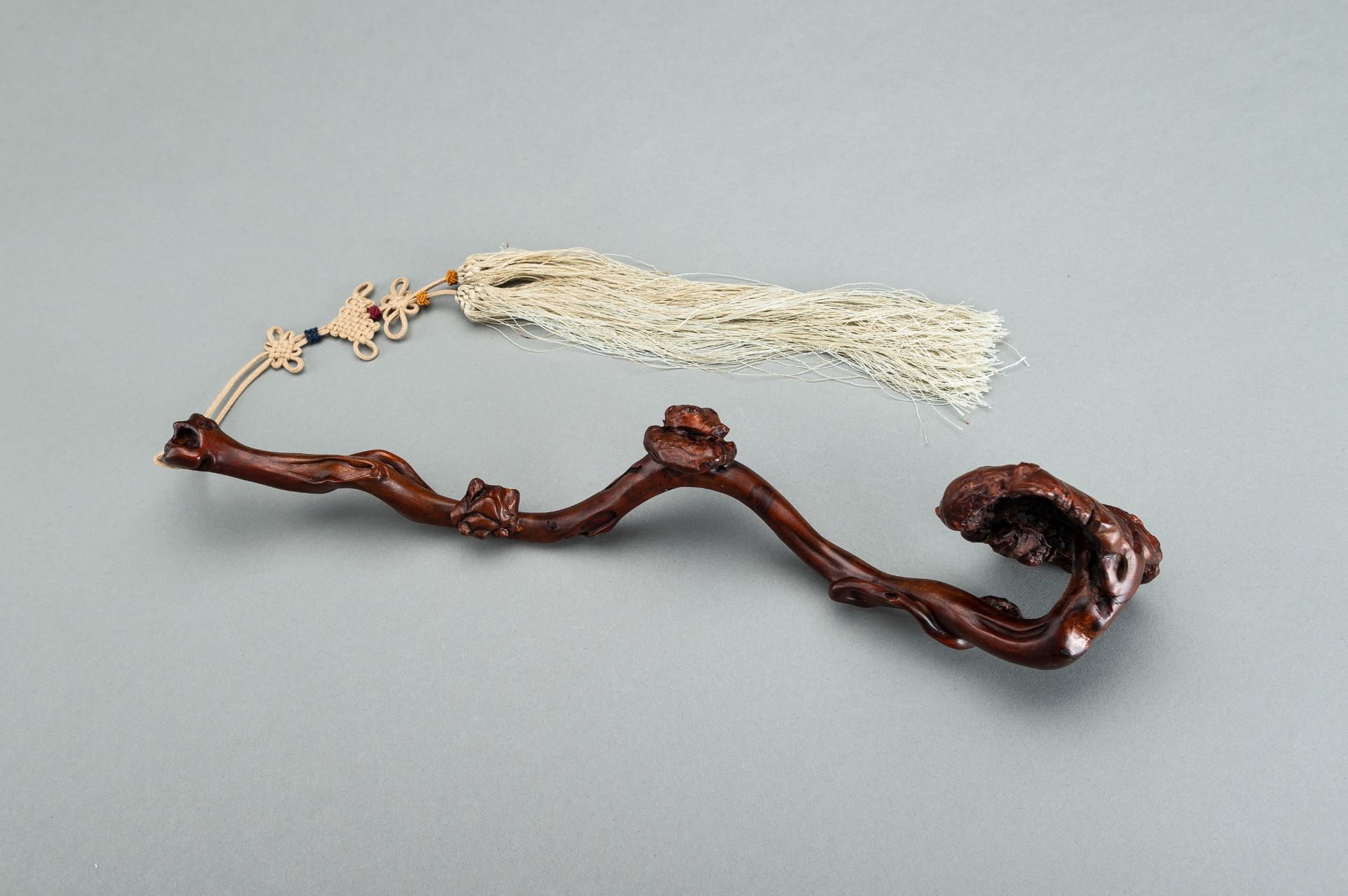 A ROOTWOOD RUYI SCEPTER, 1900s - Image 9 of 12