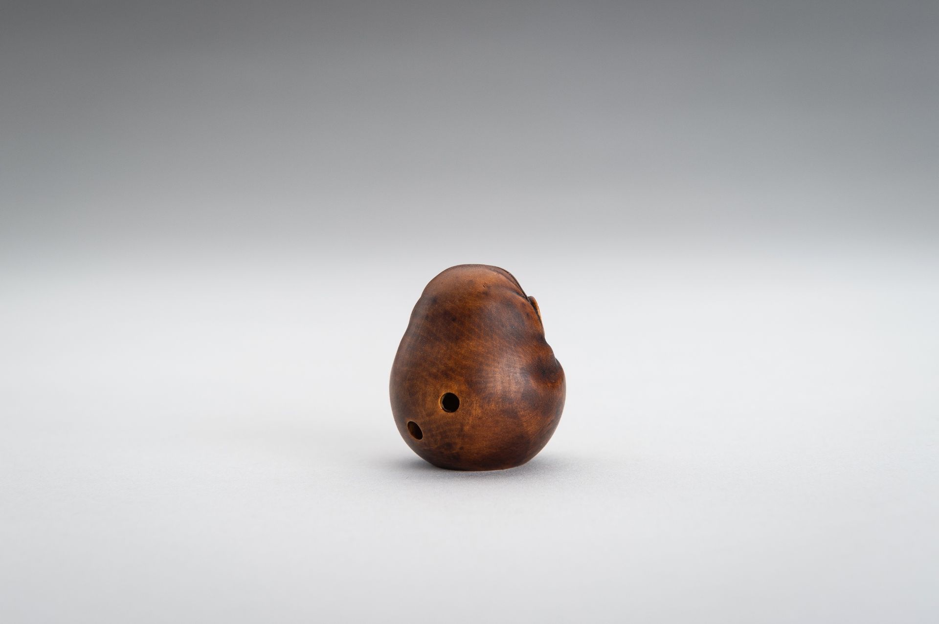 MASANAO: A WOOD NESTUKE OF A DARUMA DOLL - Image 9 of 12