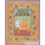 AN INDIAN MINIATURE PAINTING OF BHAIRAVI, 1780-1800