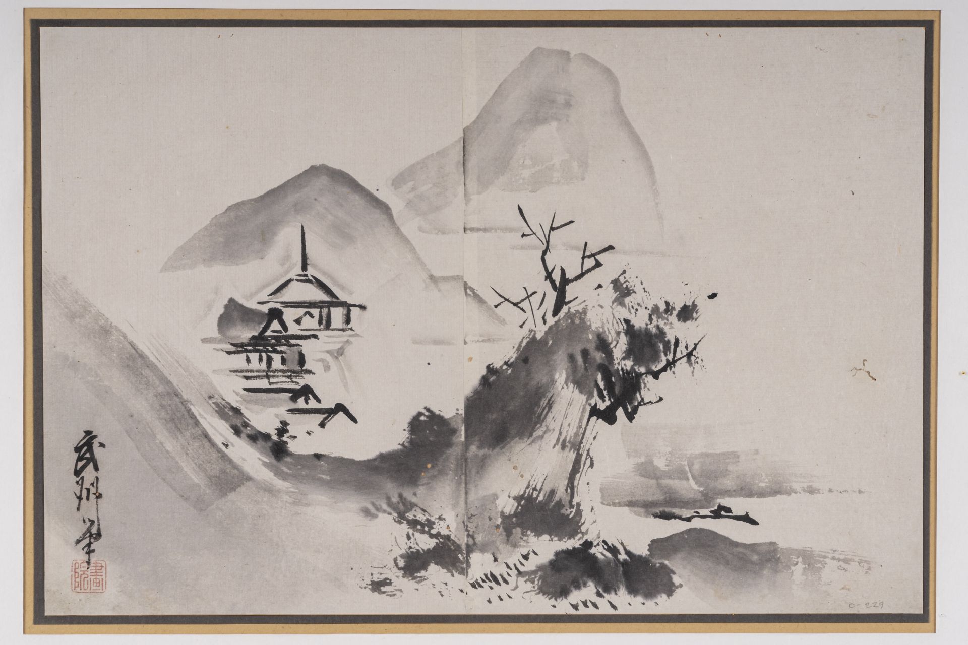 AN INK PAINTING OF WUZHOU - Image 2 of 6