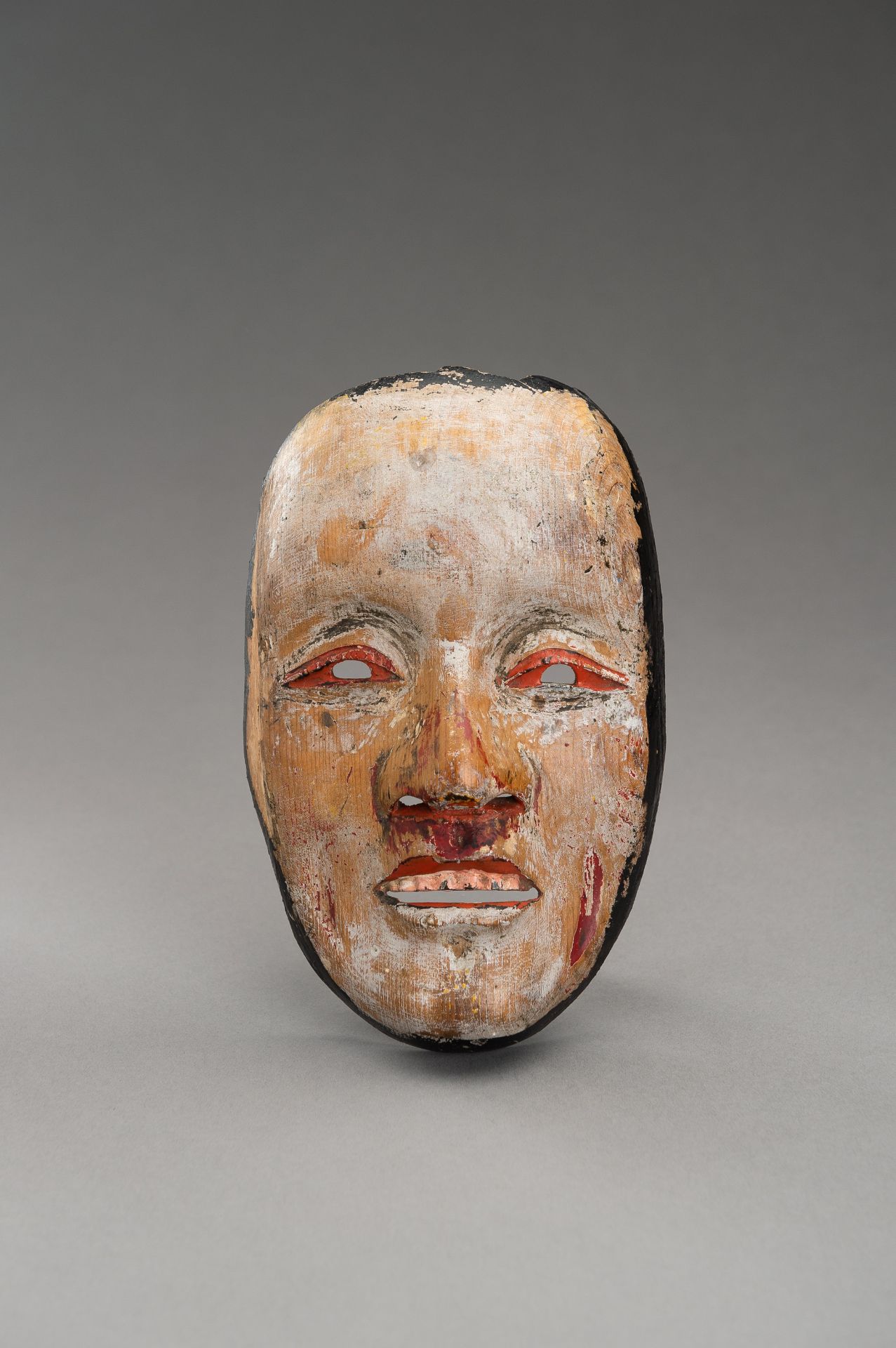 A WOOD NOH MASK OF A LADY, KO-OMOTE, MEIJI - Image 5 of 7