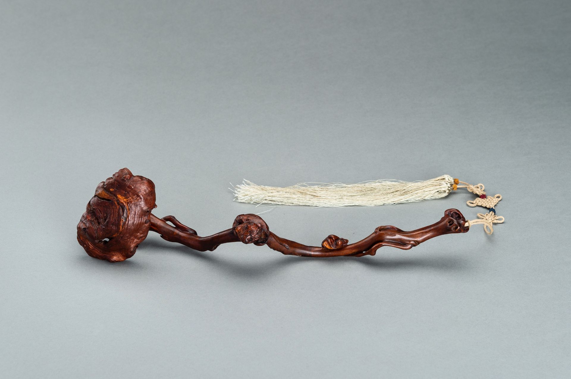 A ROOTWOOD RUYI SCEPTER, 1900s - Image 2 of 12