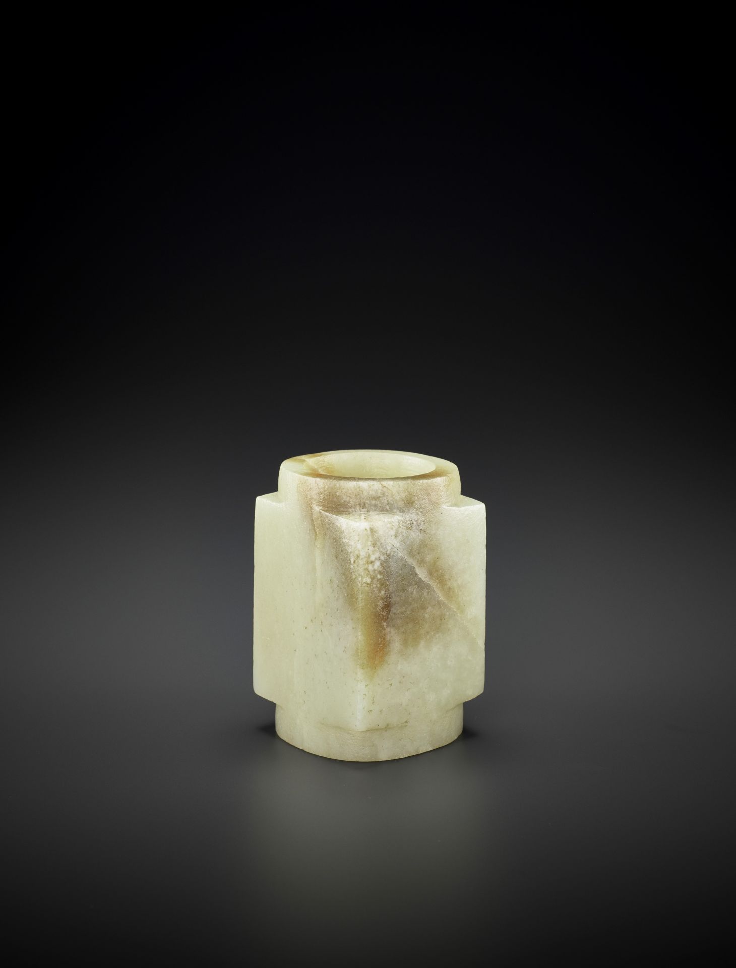 A SMALL WHITE JADE CONG, QIJIA - Image 2 of 13