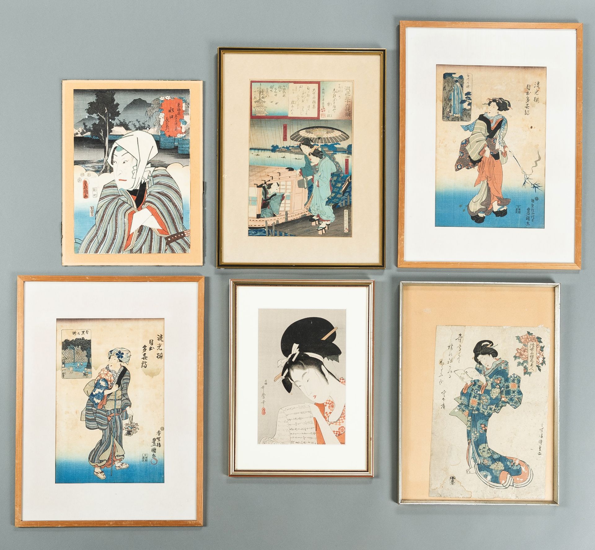 A LOT WITH SIX JAPANESE COLOR WOODBLOCK PRINTS - Image 2 of 31