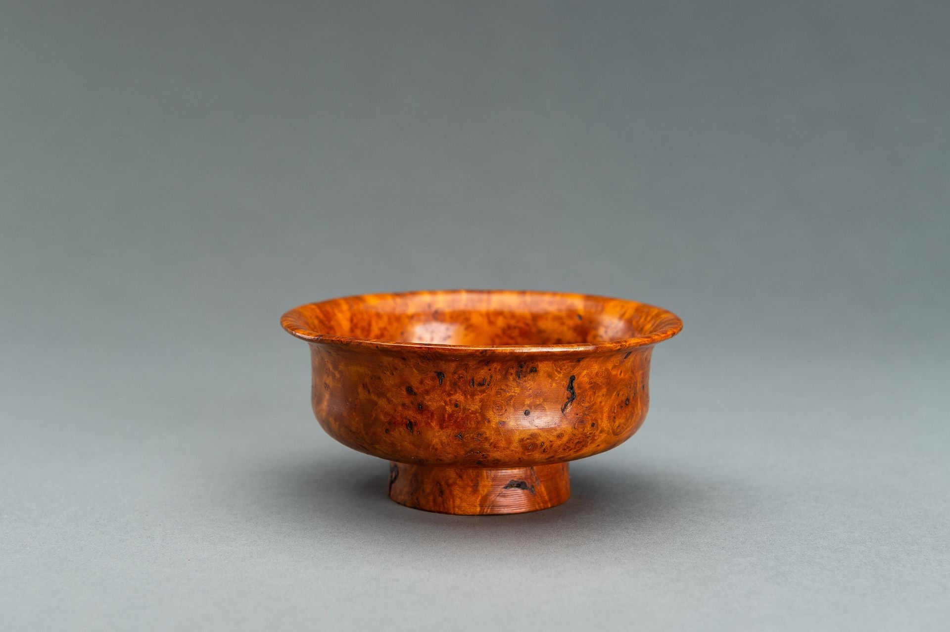 A LOT WITH FOUR TIBETAN ROOT WOOD CUPS - Image 5 of 13