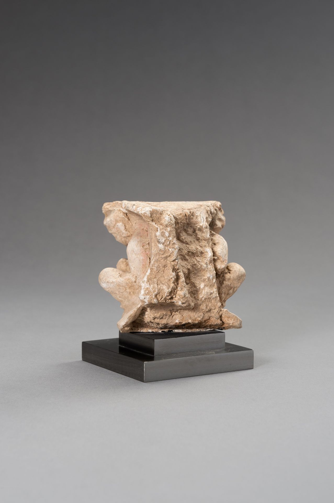 A GANDHARA STUCCO FRAGMENT WITH ADORANTS - Image 10 of 11