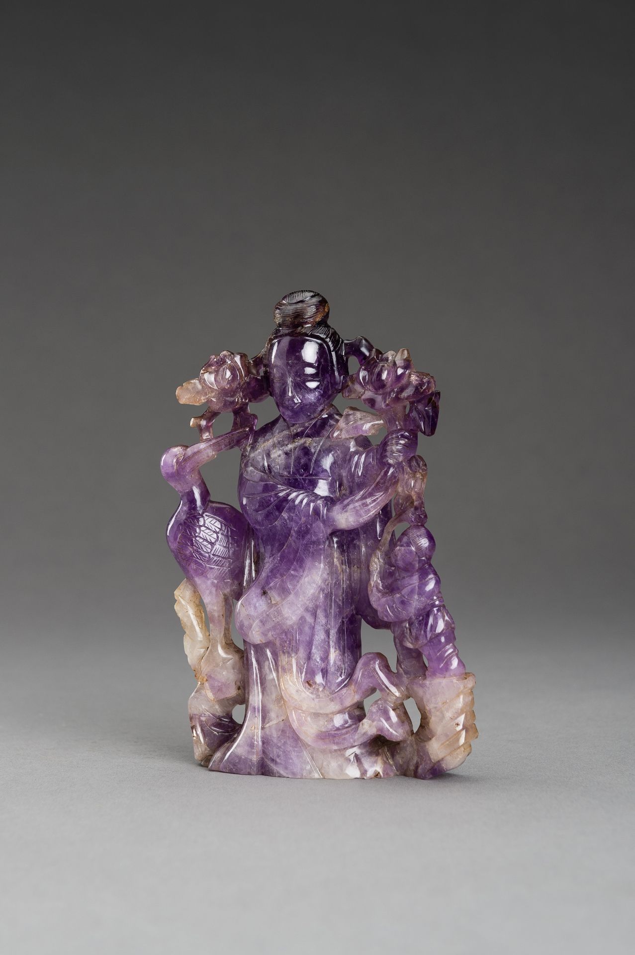 AN AMETHYST GROUP OF MAGU, 1900s - Image 2 of 11