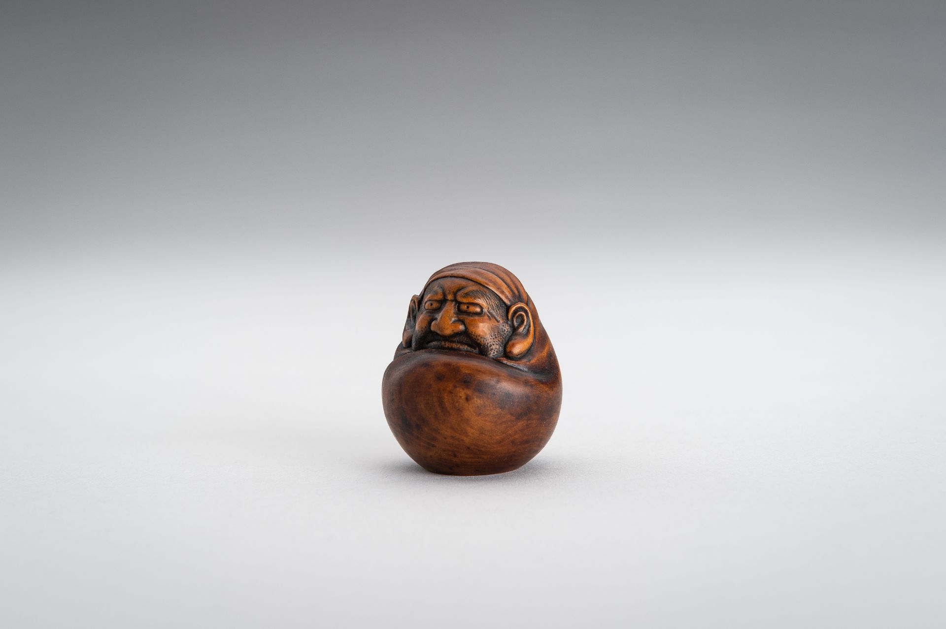 MASANAO: A WOOD NESTUKE OF A DARUMA DOLL - Image 7 of 12