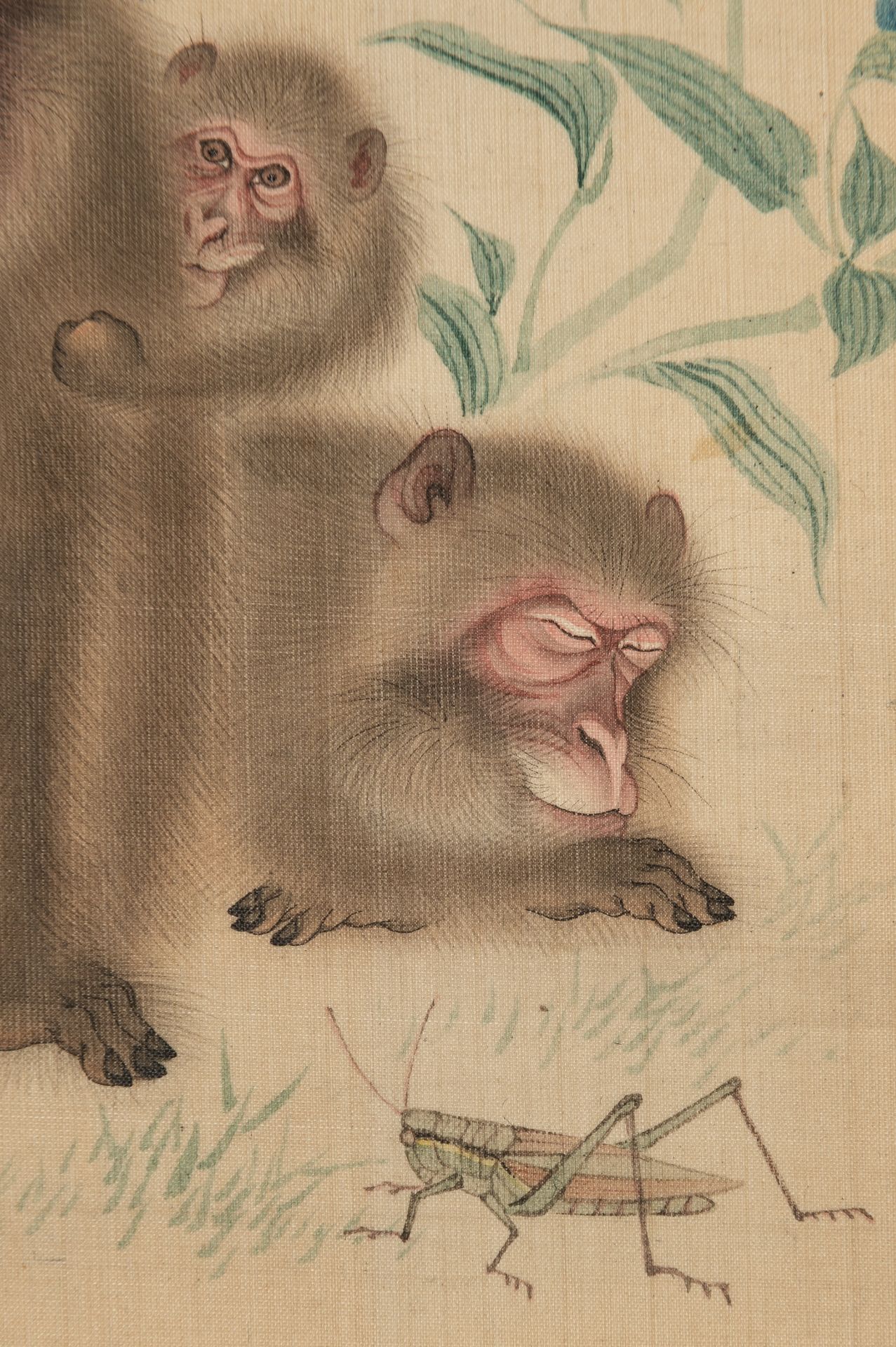 KAMATA GANSEN: A RARE SET OF FOUR FINE JAPANESE SILK PAINTINGS FROM AN ALBUM - Bild 20 aus 24