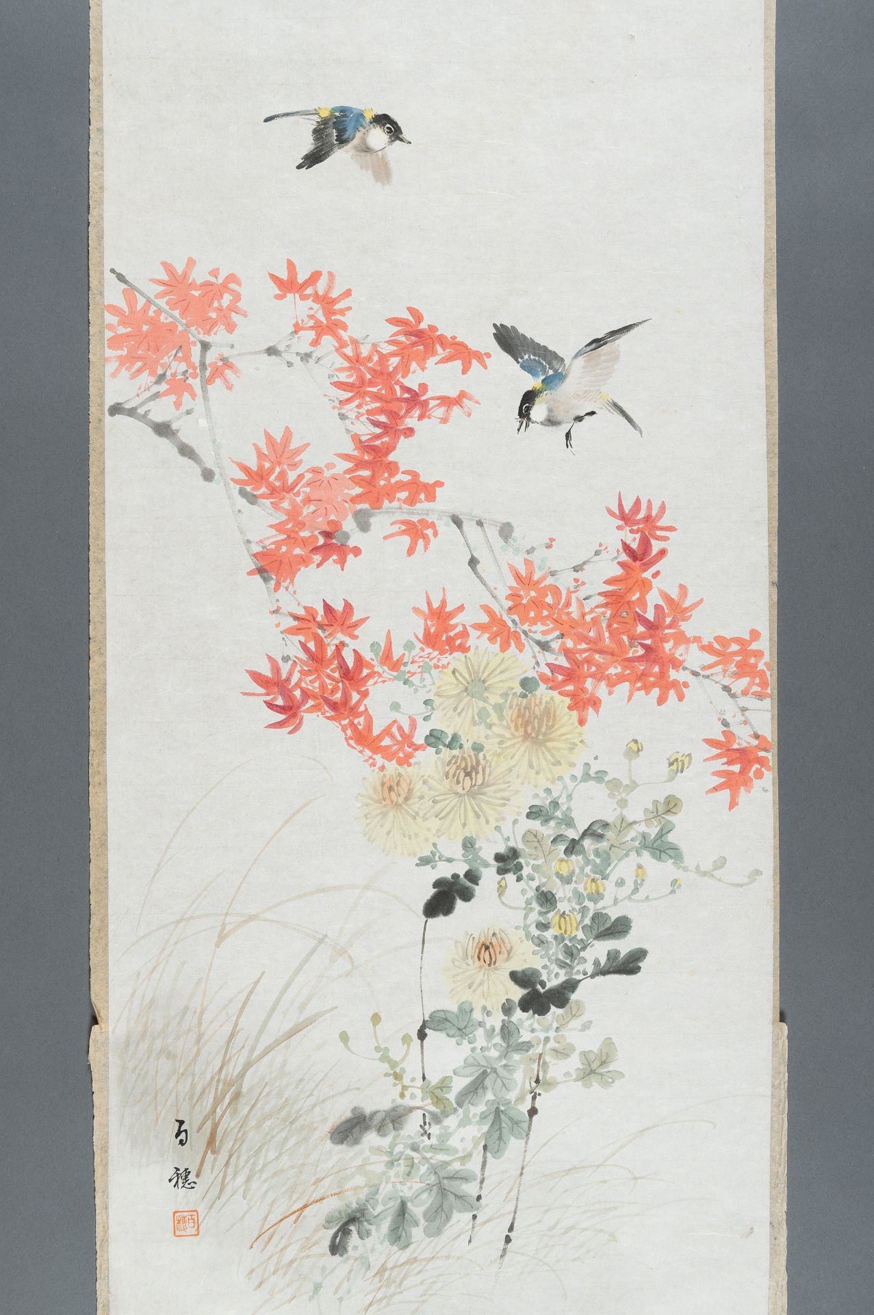 HIRAFUKU HYAKUSUI (1877-1933): TWELWE PAINTINGS OF BIRDS - Bild 64 aus 74