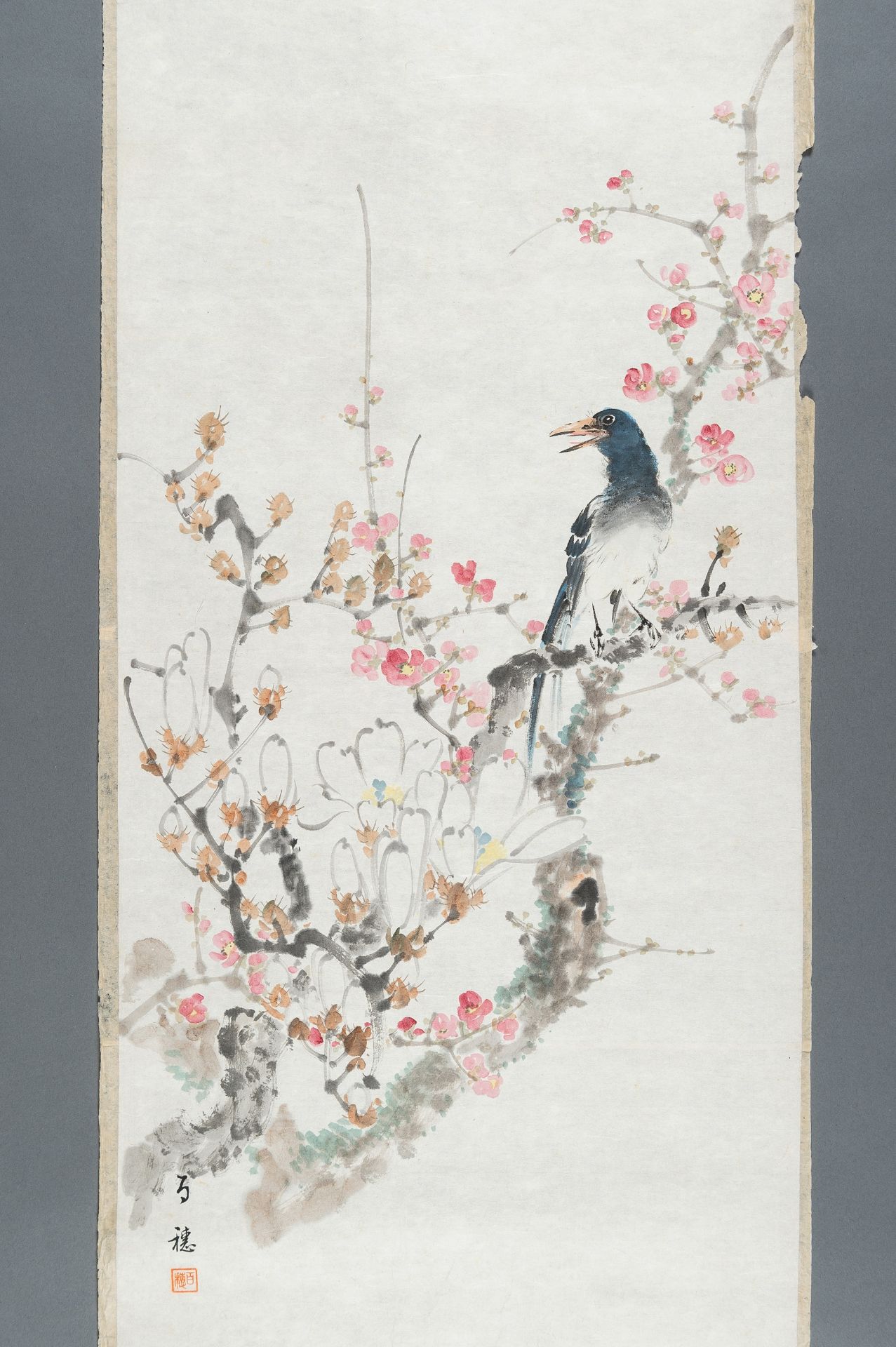 HIRAFUKU HYAKUSUI (1877-1933): TWELWE PAINTINGS OF BIRDS - Bild 12 aus 74