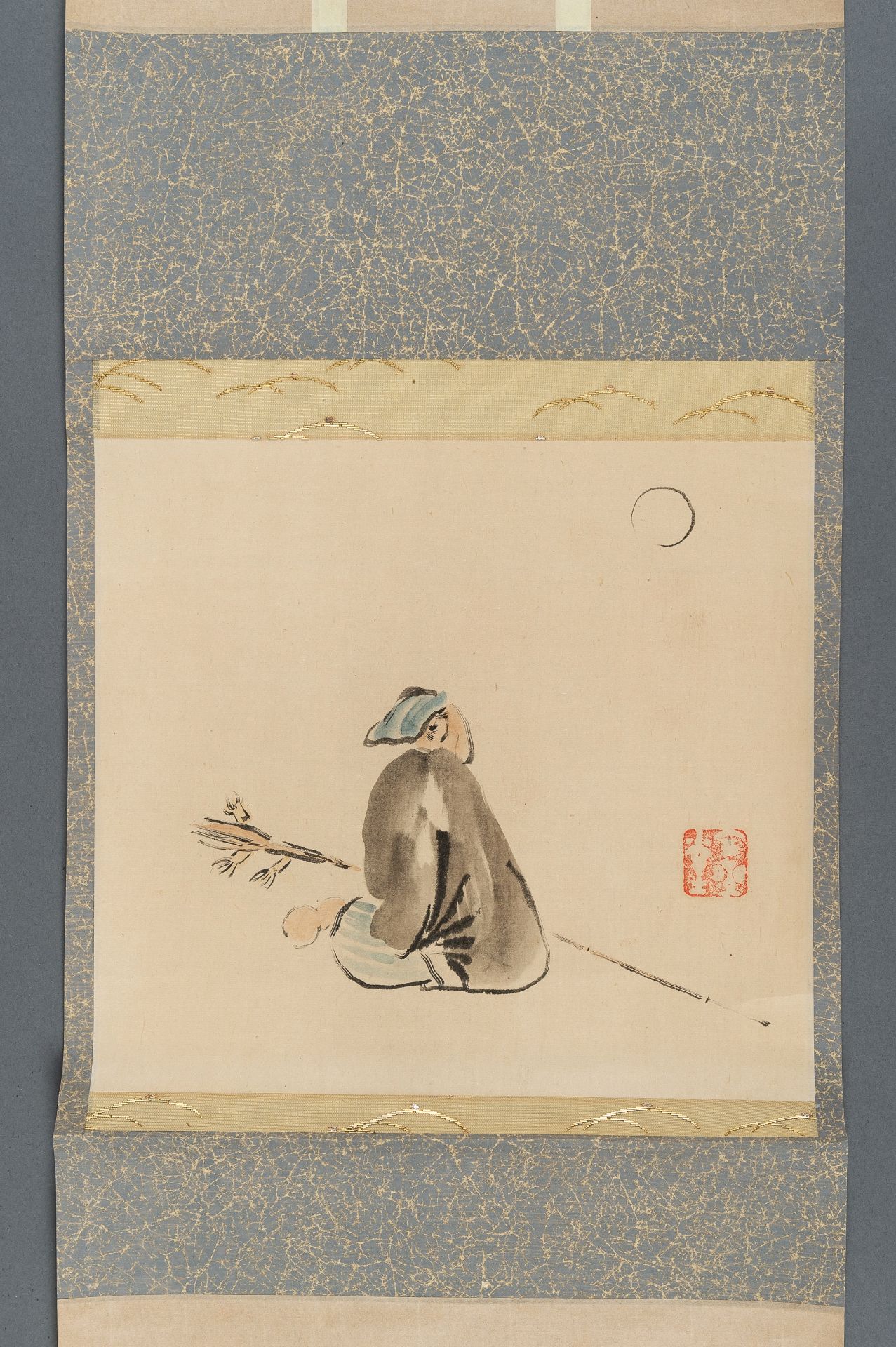 ATTRIBUTED TO WATANABE KAZAN (1793-1841): A SET OF SIX SCROLL PAINTINGS - Image 42 of 51