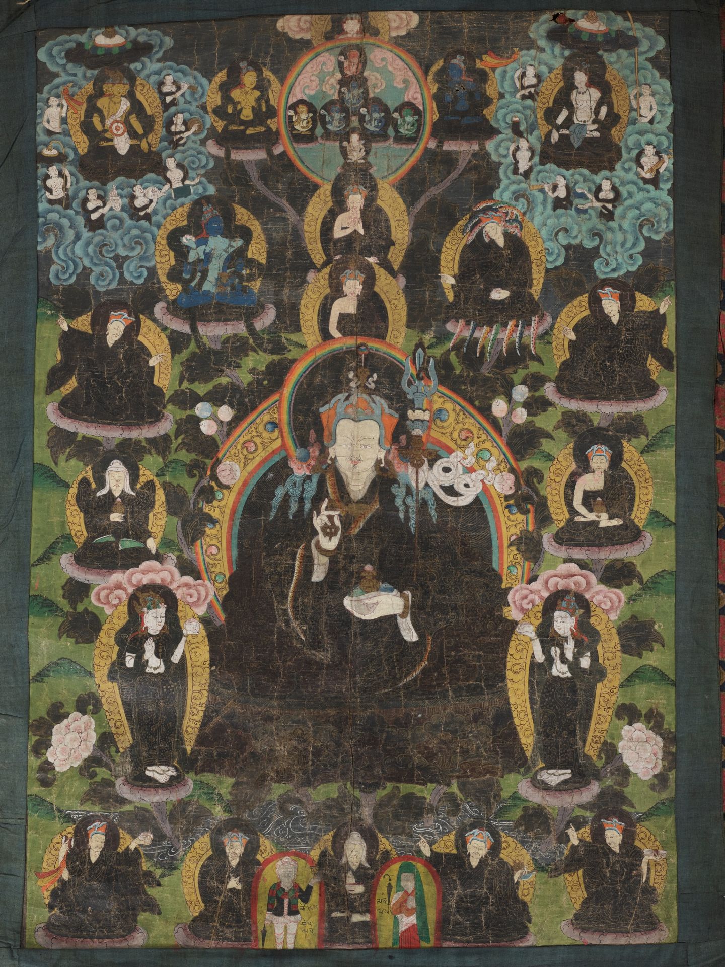 A THANGKA OF PADMASAMBHAVA - Image 4 of 6