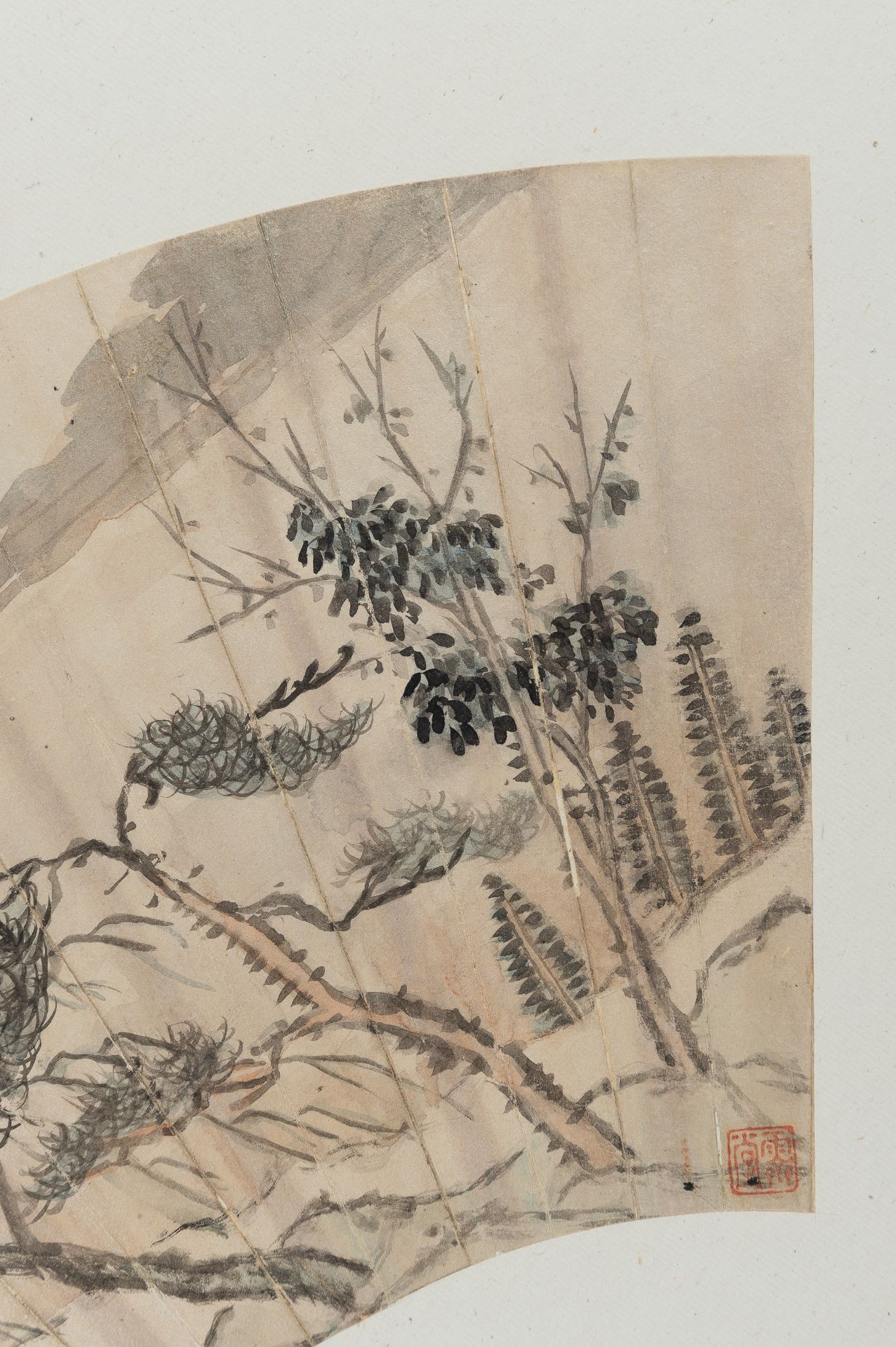 A RIVER LANDSCAPE WITH TREES BY LIU ZHAOWEN - Image 16 of 20