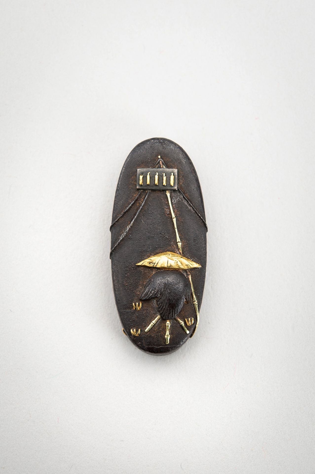 A GROUP OF TWO KASHIRA AND ONE FUCHI, 19th CENTURY - Image 2 of 8