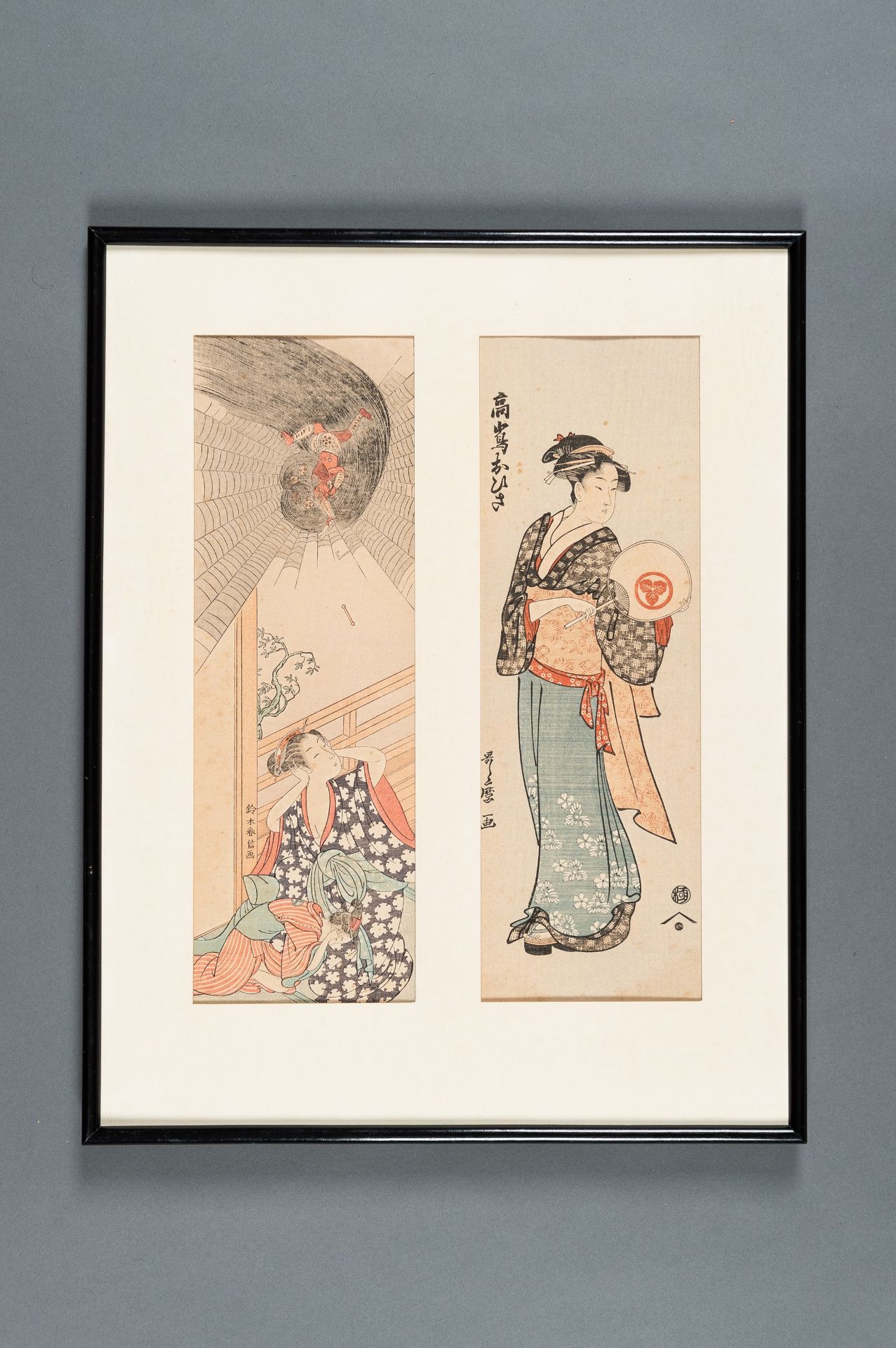TWO COLOR WOODBLOCK PRINT OF BEAUTIES - Image 2 of 10