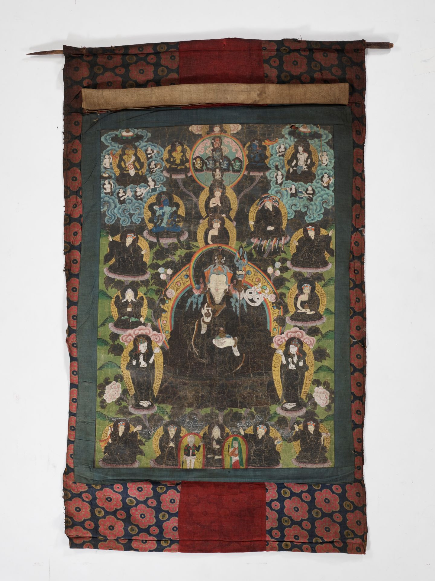 A THANGKA OF PADMASAMBHAVA - Image 2 of 6