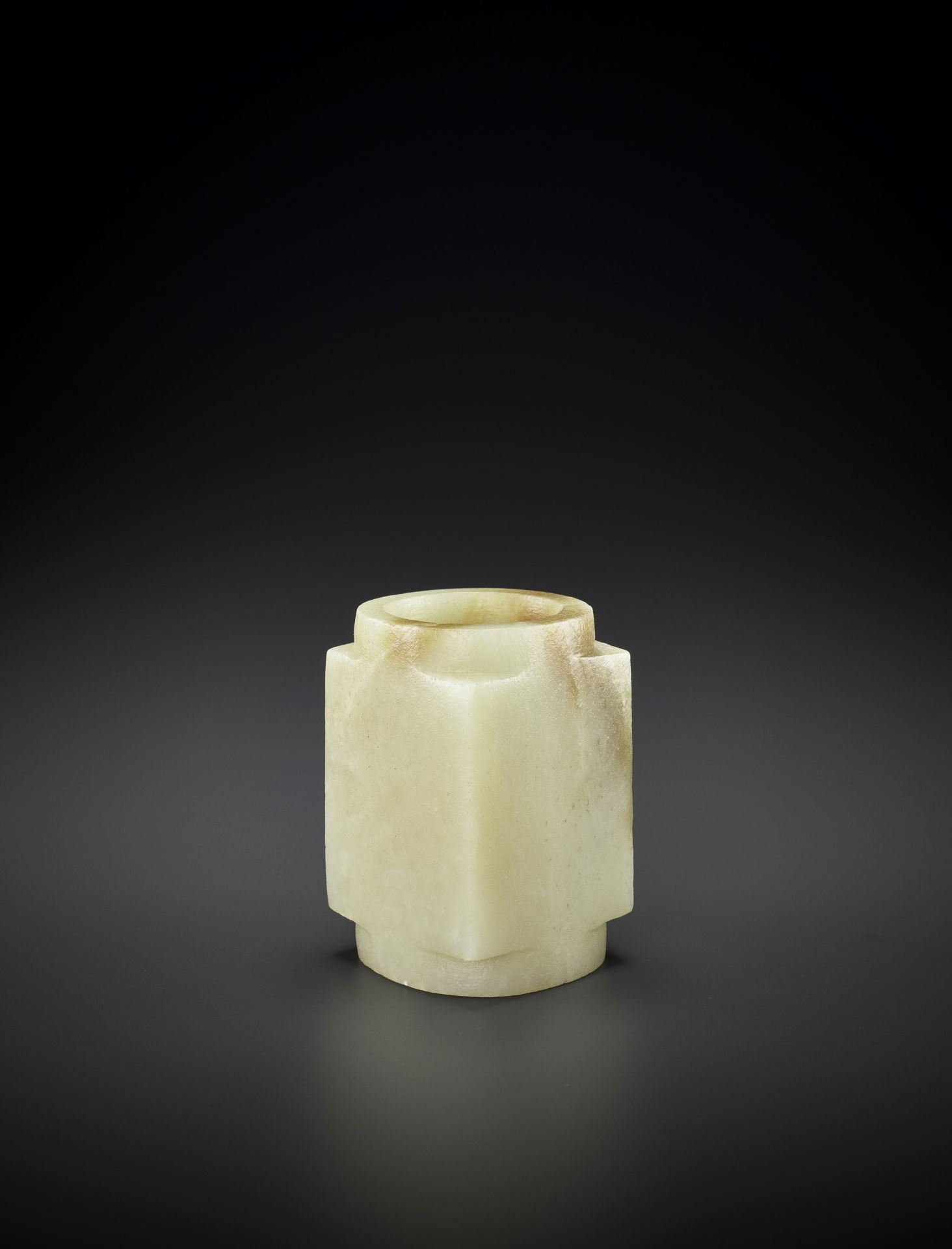 A SMALL WHITE JADE CONG, QIJIA - Image 7 of 13