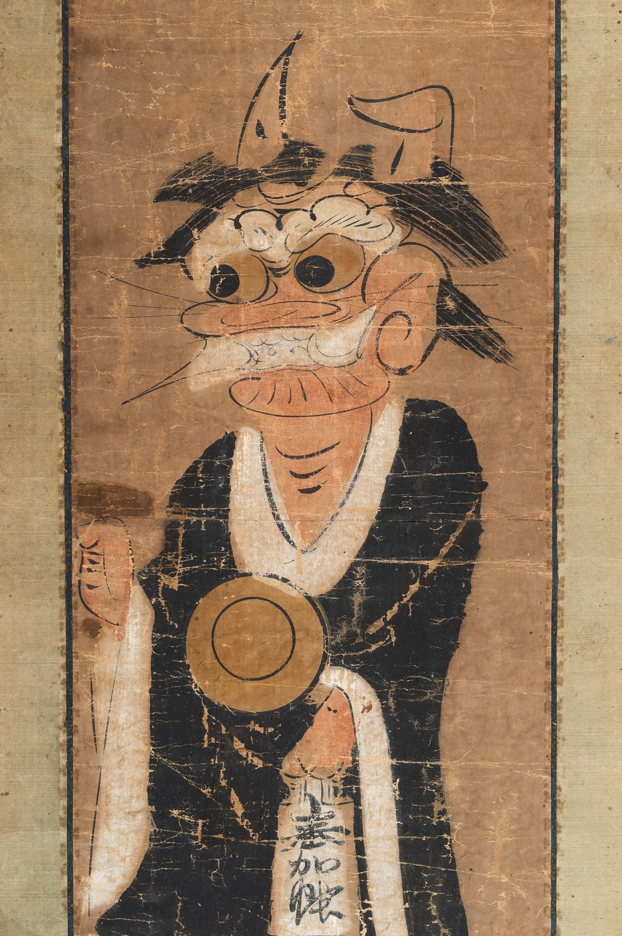 AN OTSU-E PAINTING OF ONI NO NENBUTSU - Bild 3 aus 9