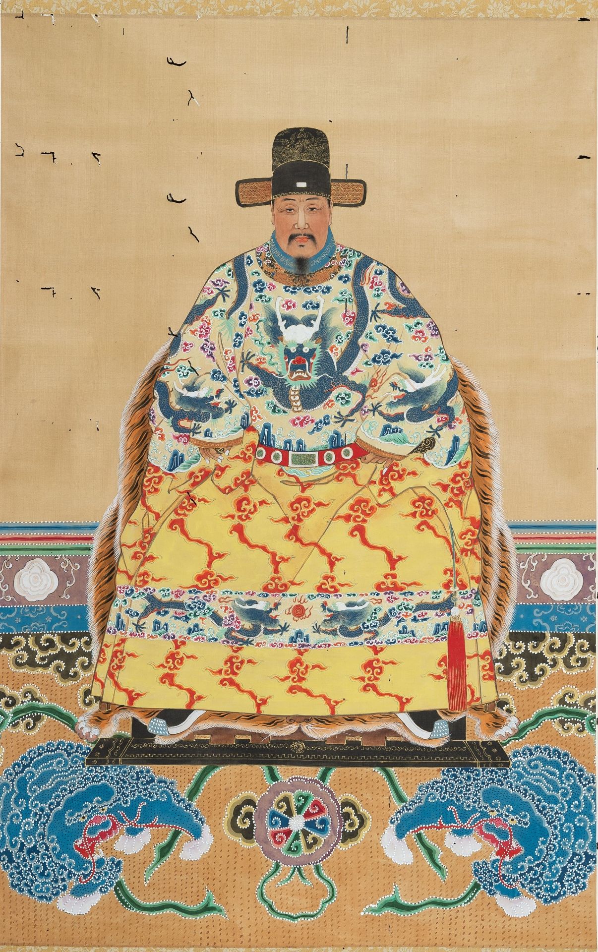 PORTRAIT OF THE EMPEROR HONGWU', QING DYNASTY