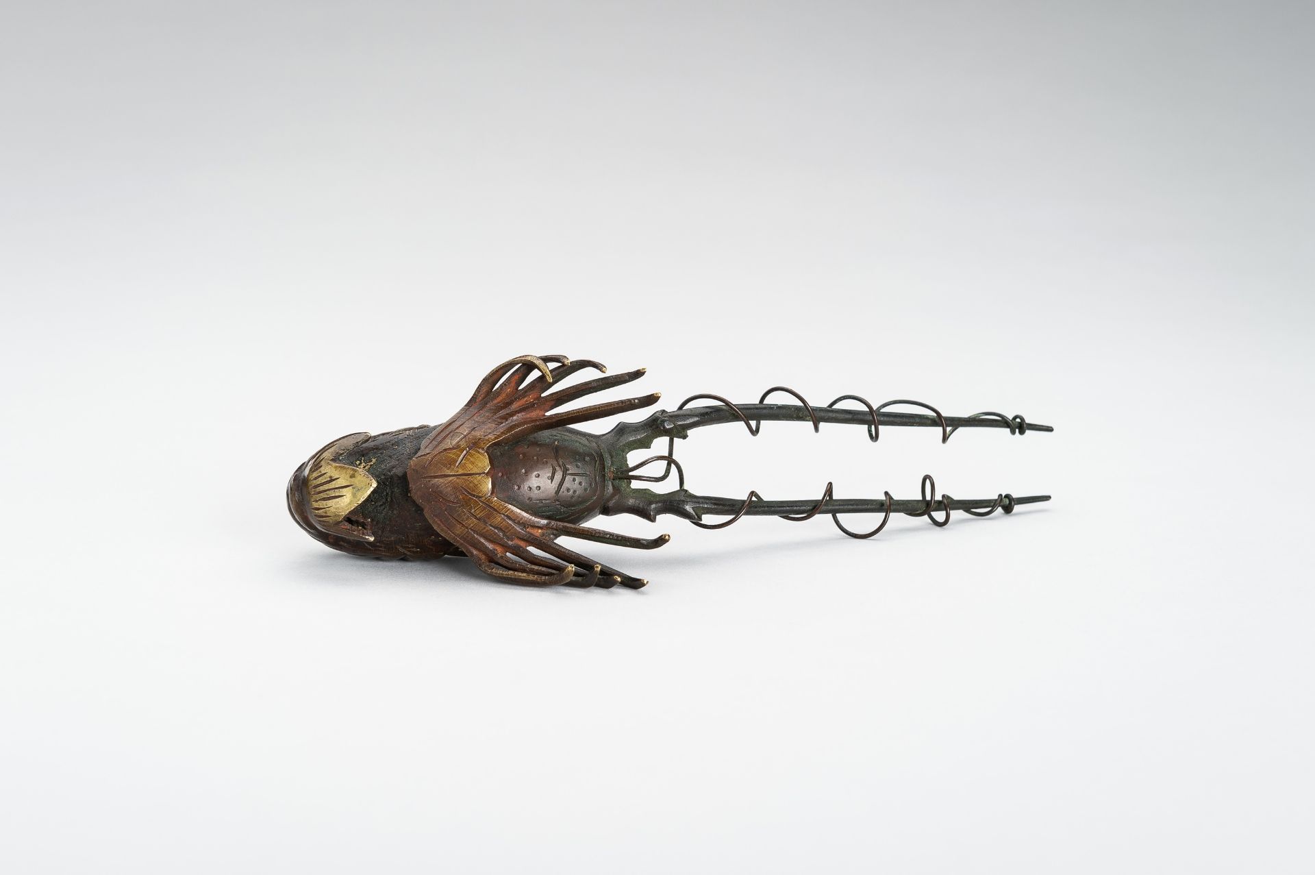 A BRONZE OKIMONO OF A SPINY LOBSTER, MEIJI - Image 12 of 13